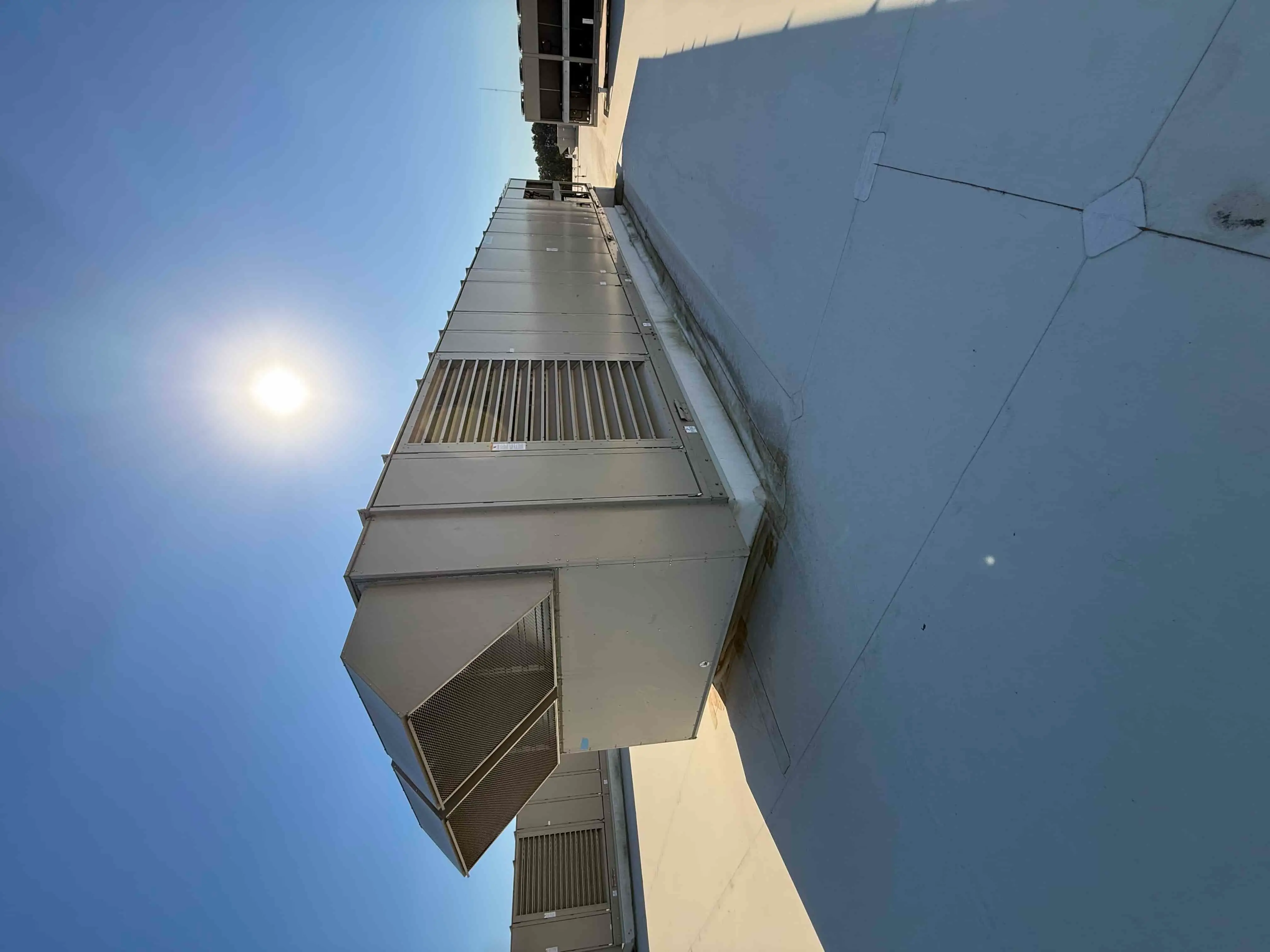 SB6018b: EVAP 5B – Trenton TLV325M4-S1D-C Low-Profile Air-Defrost Evaporator, 3-Fan, ≈ 2 785 CFM, 37 800 BTU/hr, 460 V 3-Phase – One Unit South of EVAP 5A in 55 °F Chilled Pack Room