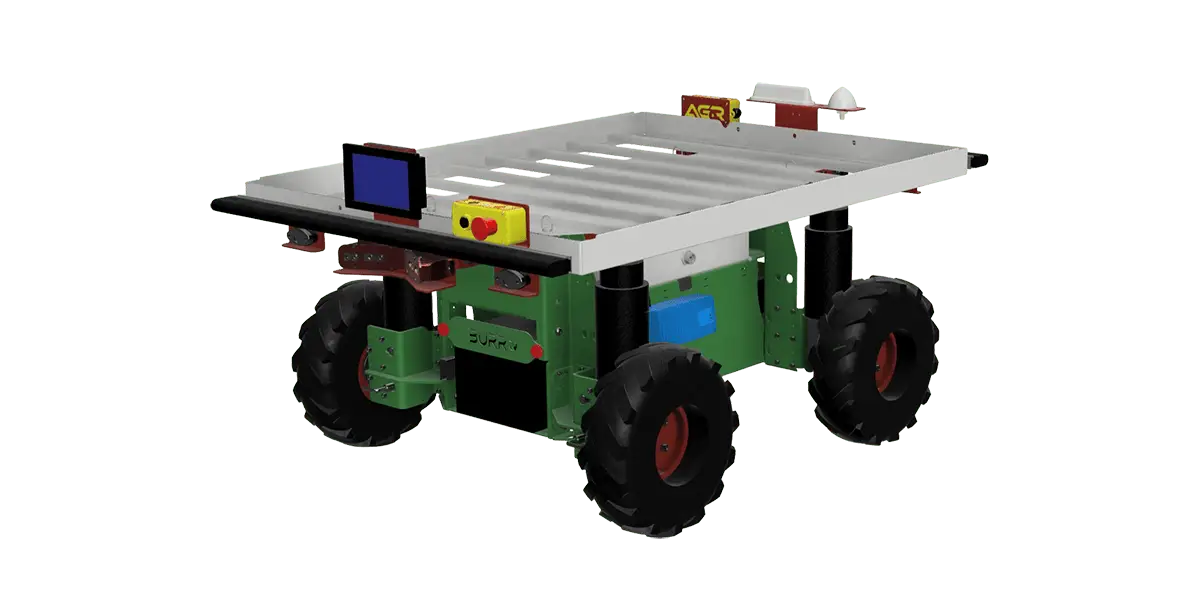 Two (2) Generation 8 Burro 4WD Autonomous Carts with RTK GPS Base Station - Like-New Condition, Upgraded LFP Batteries, Low Hours