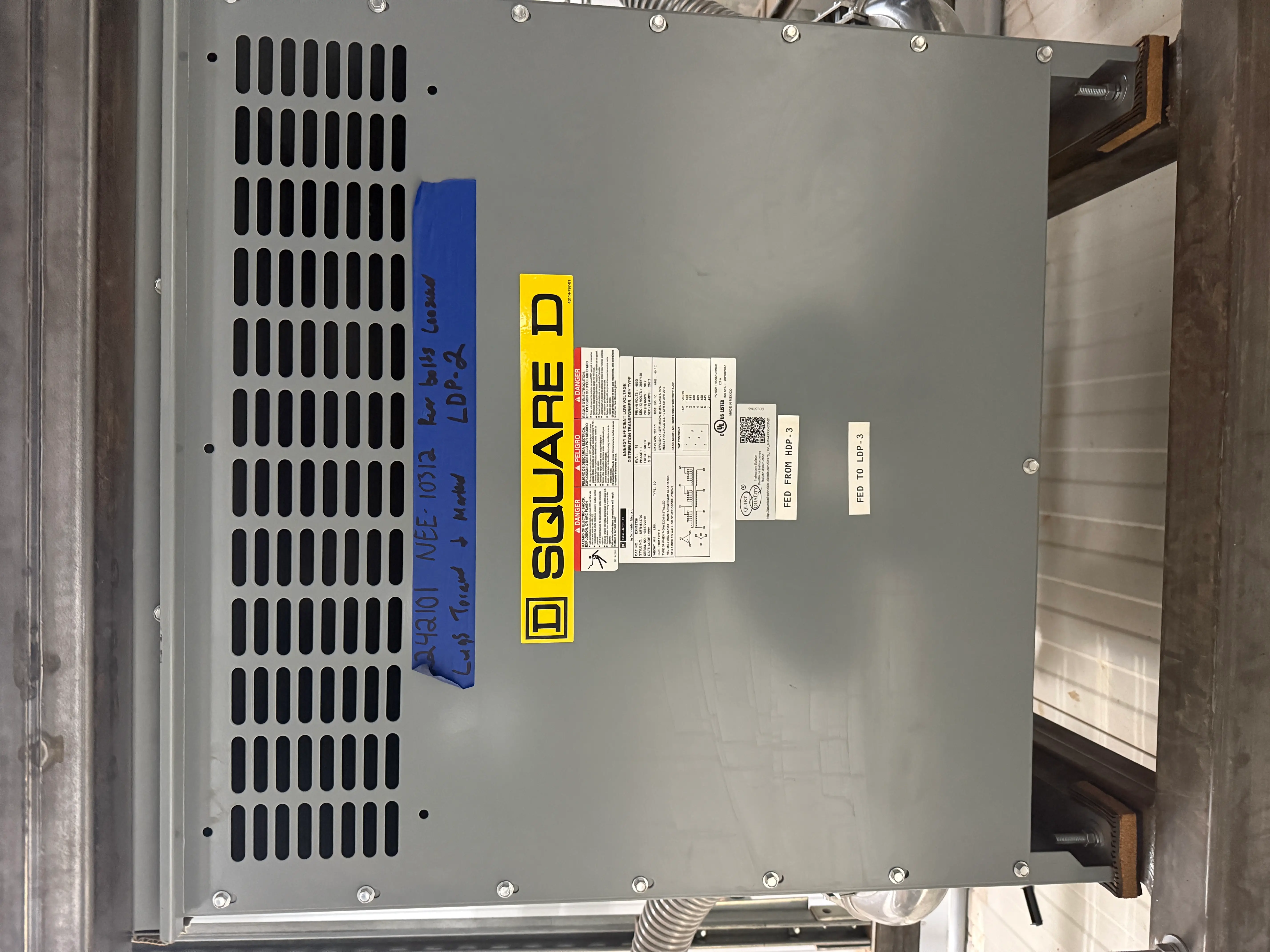SB7035: Square D Electrical Distribution Transformer Cabinet