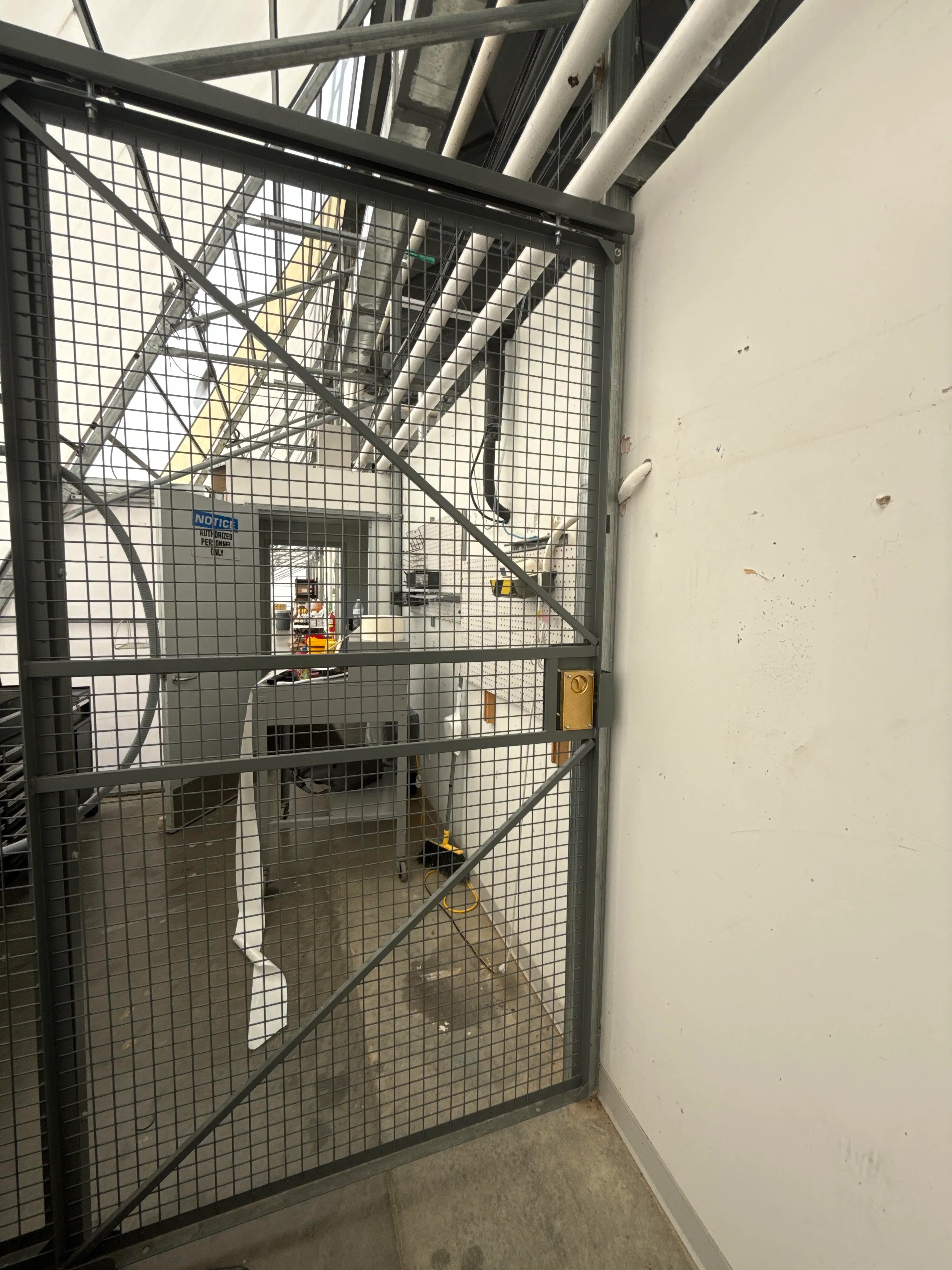 Steel Security Mesh Gate Door Assembly with Frame
