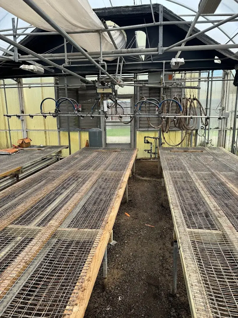 WHITES AUCTION LOT 125 - 21' Double Rail Watering Boom System with Cherry Creek Systems Network Irrigation Controller in GH23 Starting Area Boom 2