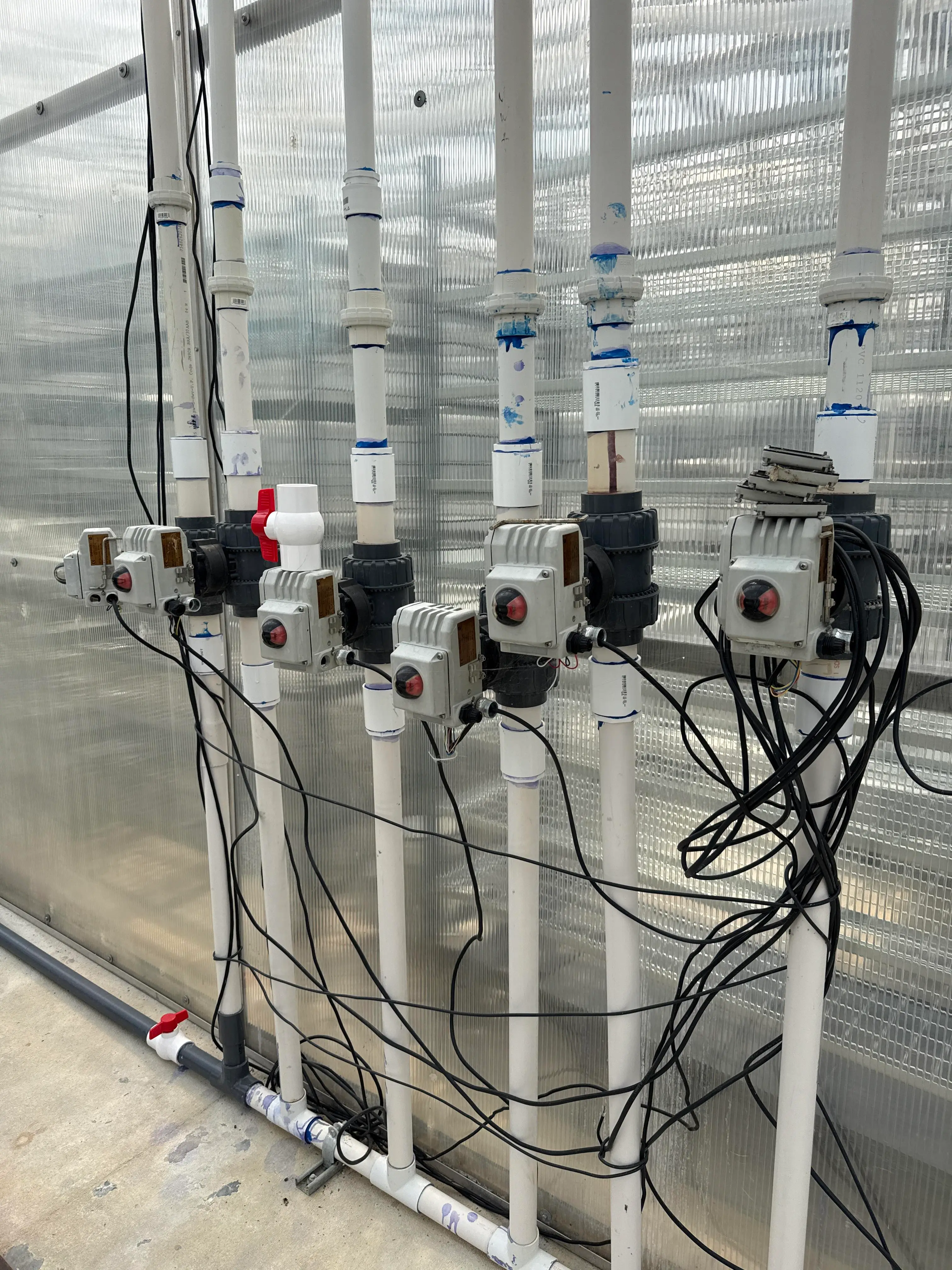 Valworx Electric Actuated PVC Valves – 6 Unit Irrigation Set