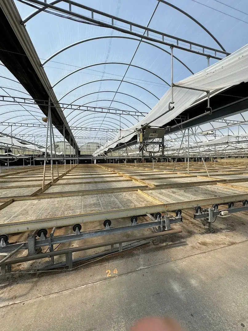 WHITES AUCTION LOT 143 - 21' Double Rail Watering Boom System Number 14 with Cherry Creek Systems Network Irrigation Controller in GH25A