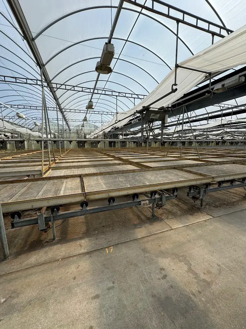 WHITES AUCTION LOT 142 - 21' Double Rail Watering Boom System Number 13 with Cherry Creek Systems Network Irrigation Controller in GH25A