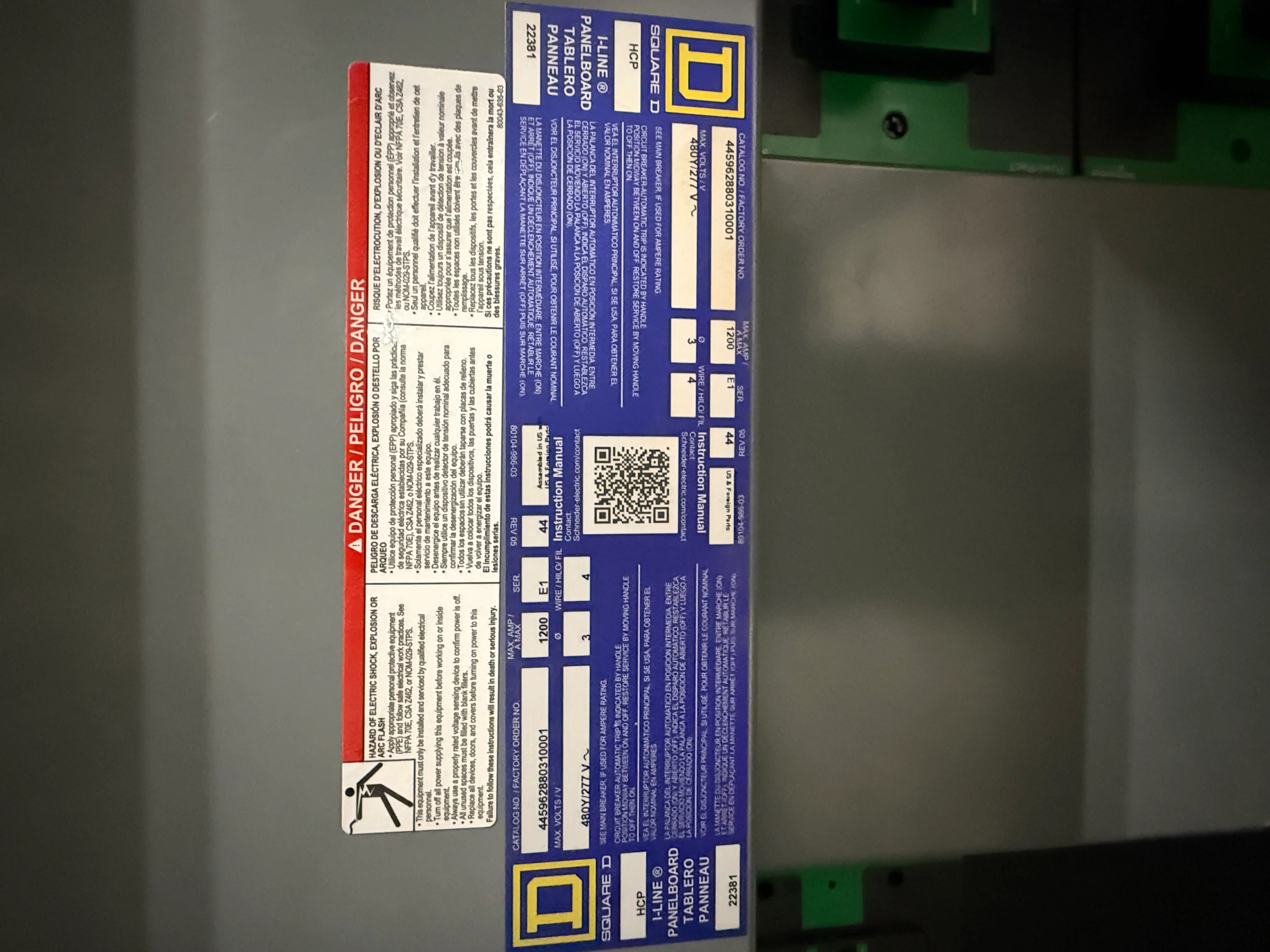 SB7064: Square D I-Line Panelboard 480Y 277V 1200A