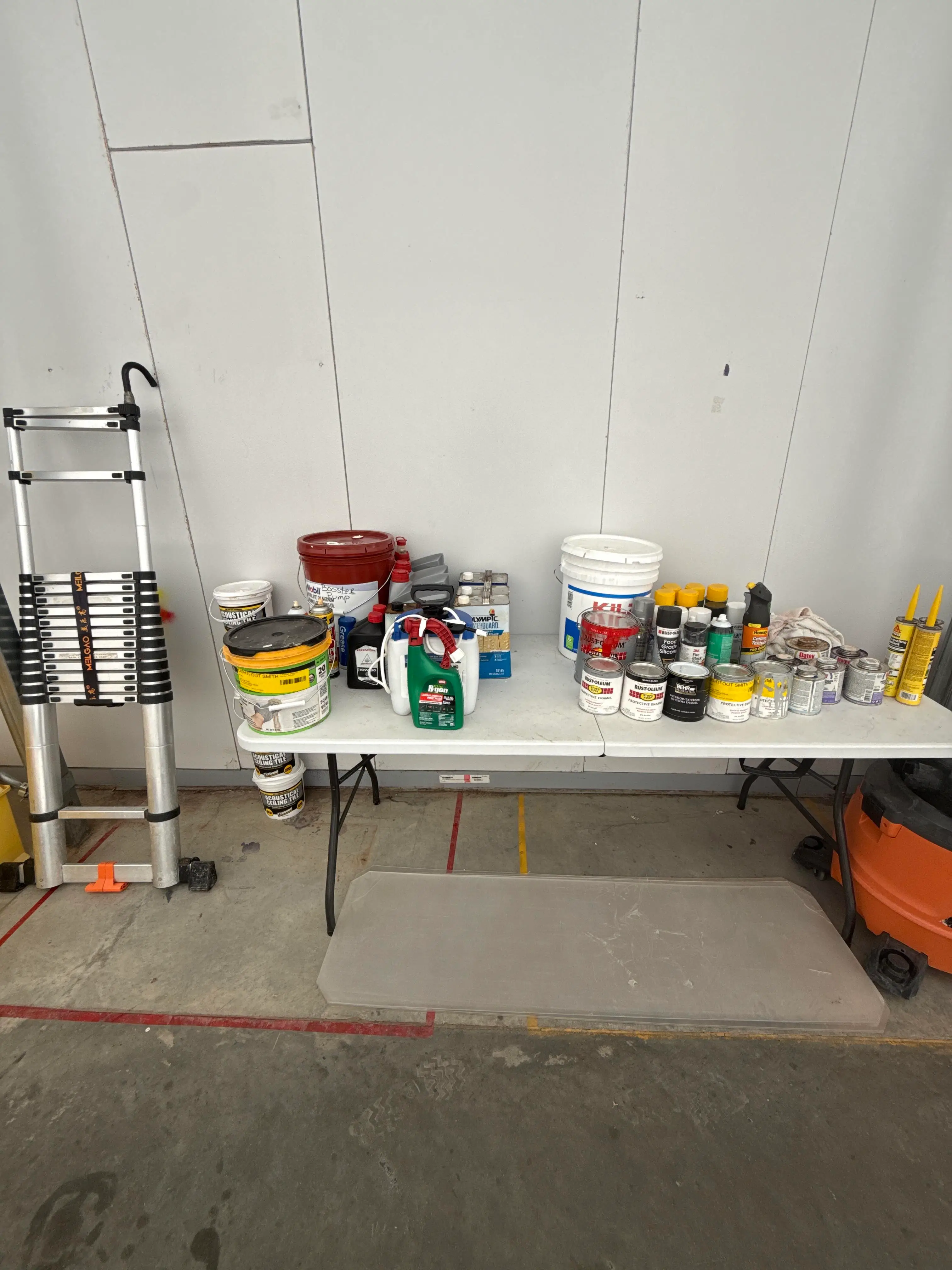 Extension Ladder, Paints, Sealants, Oils & Maintenance Supplies