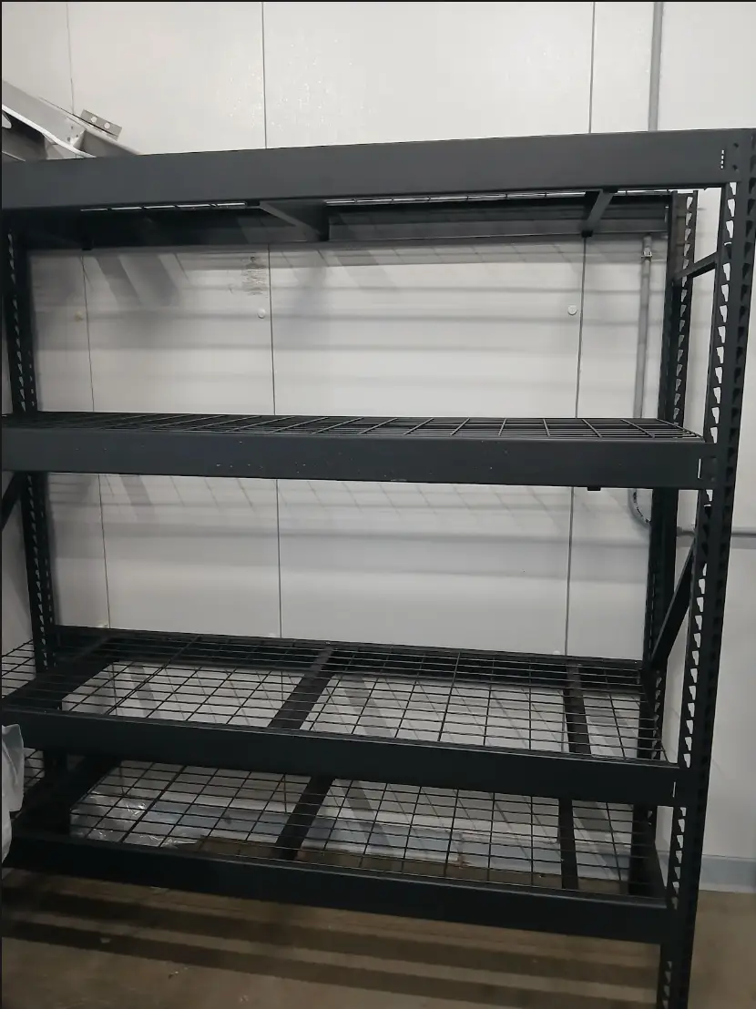 Lot of 4 - Heavy Duty Metal Shelving Units (Black) (Lot of 4)