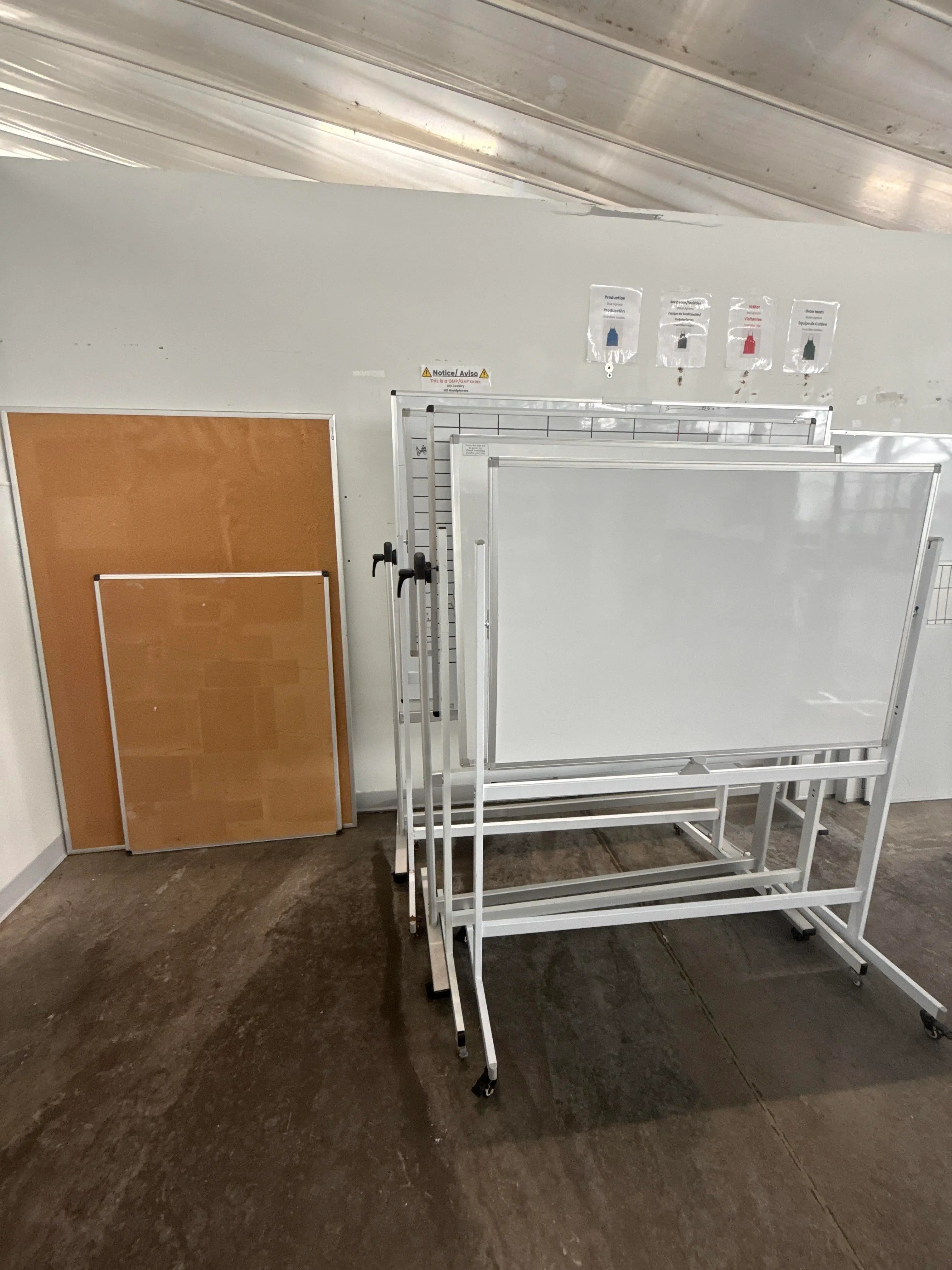 Rolling Whiteboards and Presentation Boards Assorted Mobile Units Lot