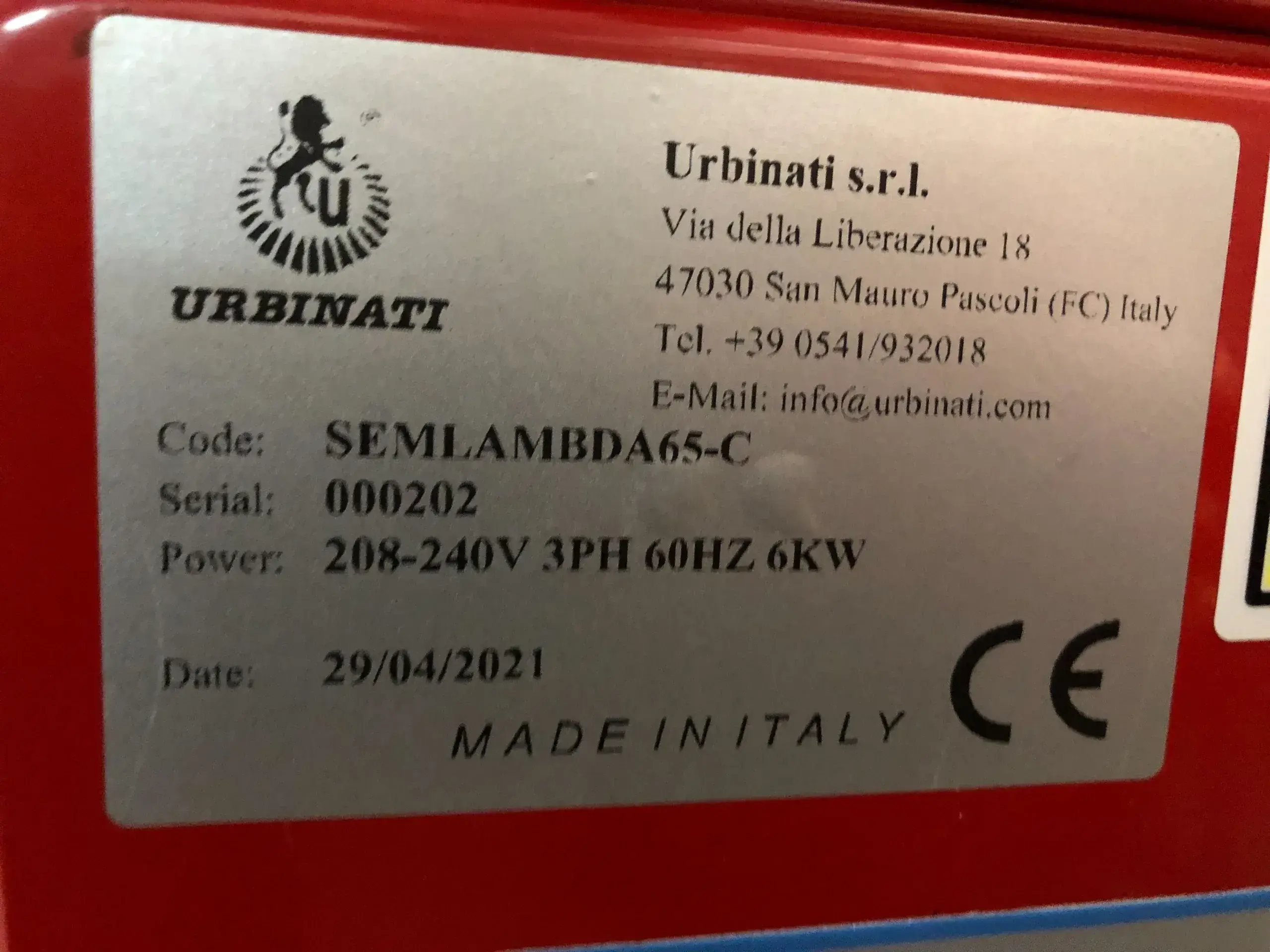 Automated Drum Seeder Model SEMLAMBDA65-C by URBINATI - Located in Tri-State Area