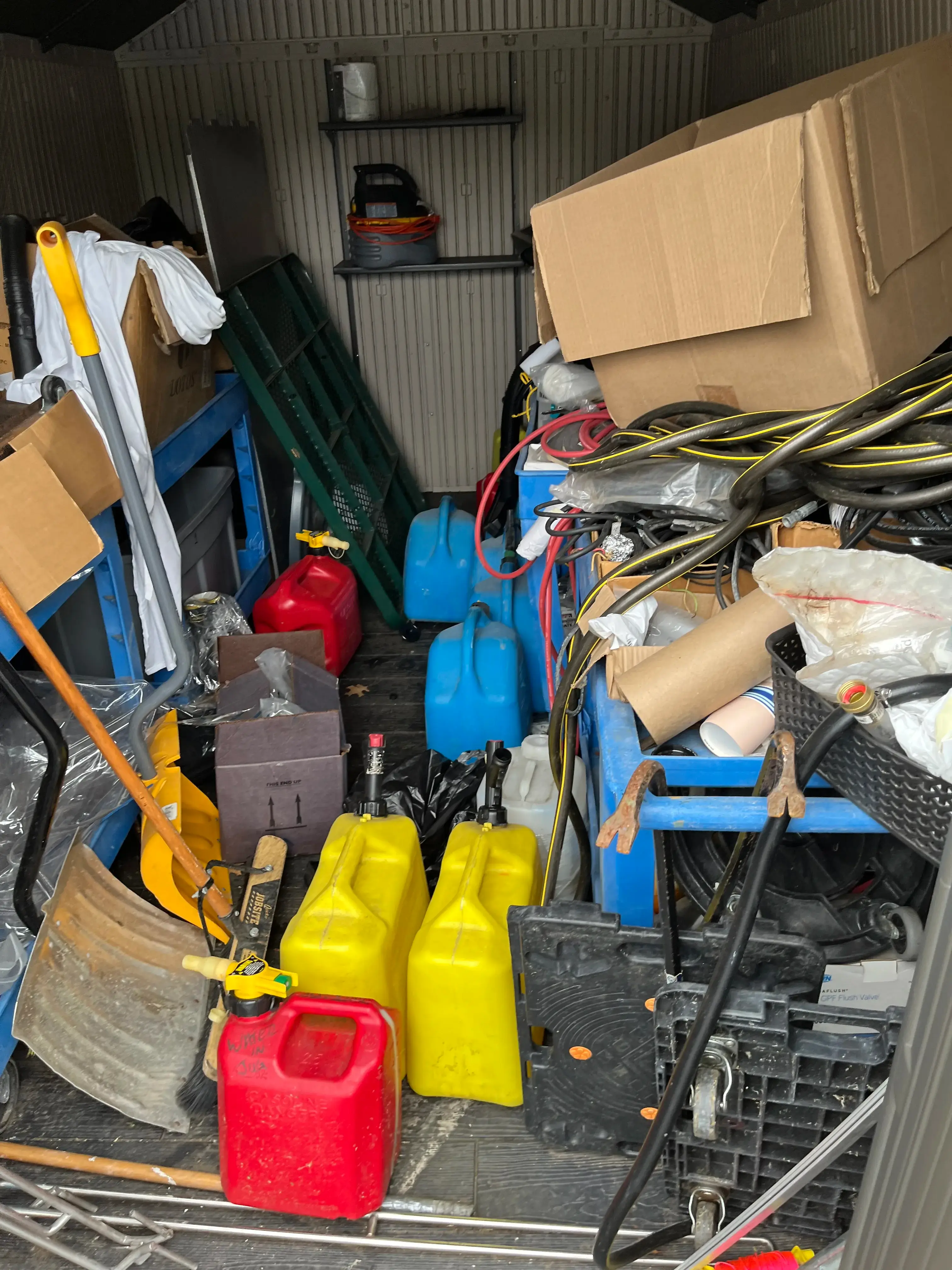 AEROFARMS LOT 100 - Large Plastic Shed with Essential Tools and Equipment