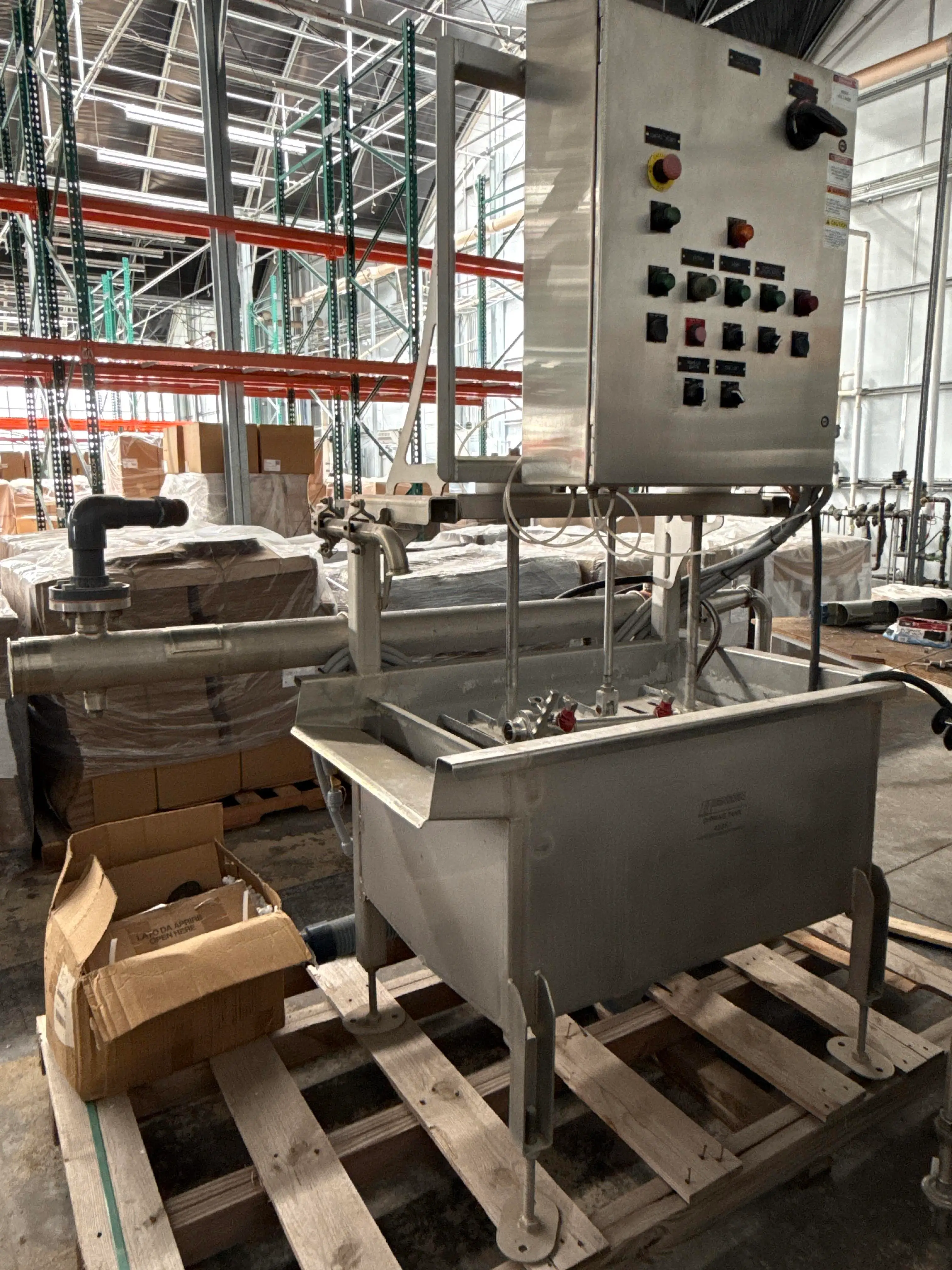 Heinzen 42351 Stainless Steel Dipping Tank System w/ Pump, Heat Control & 480V Control Panel