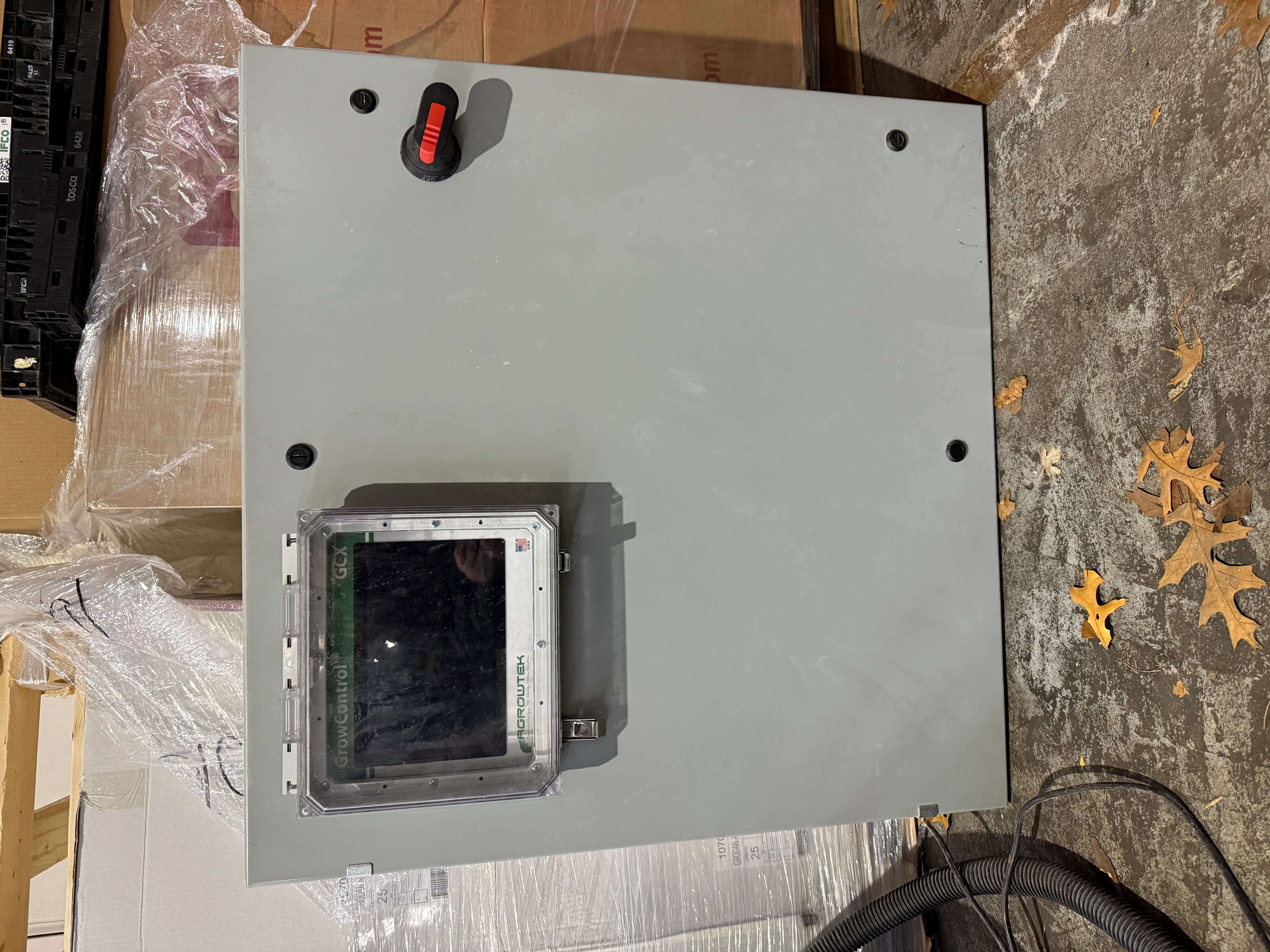 AgroTek GrowControl GCX Environmental Control Panel with SXC Climate Sensors