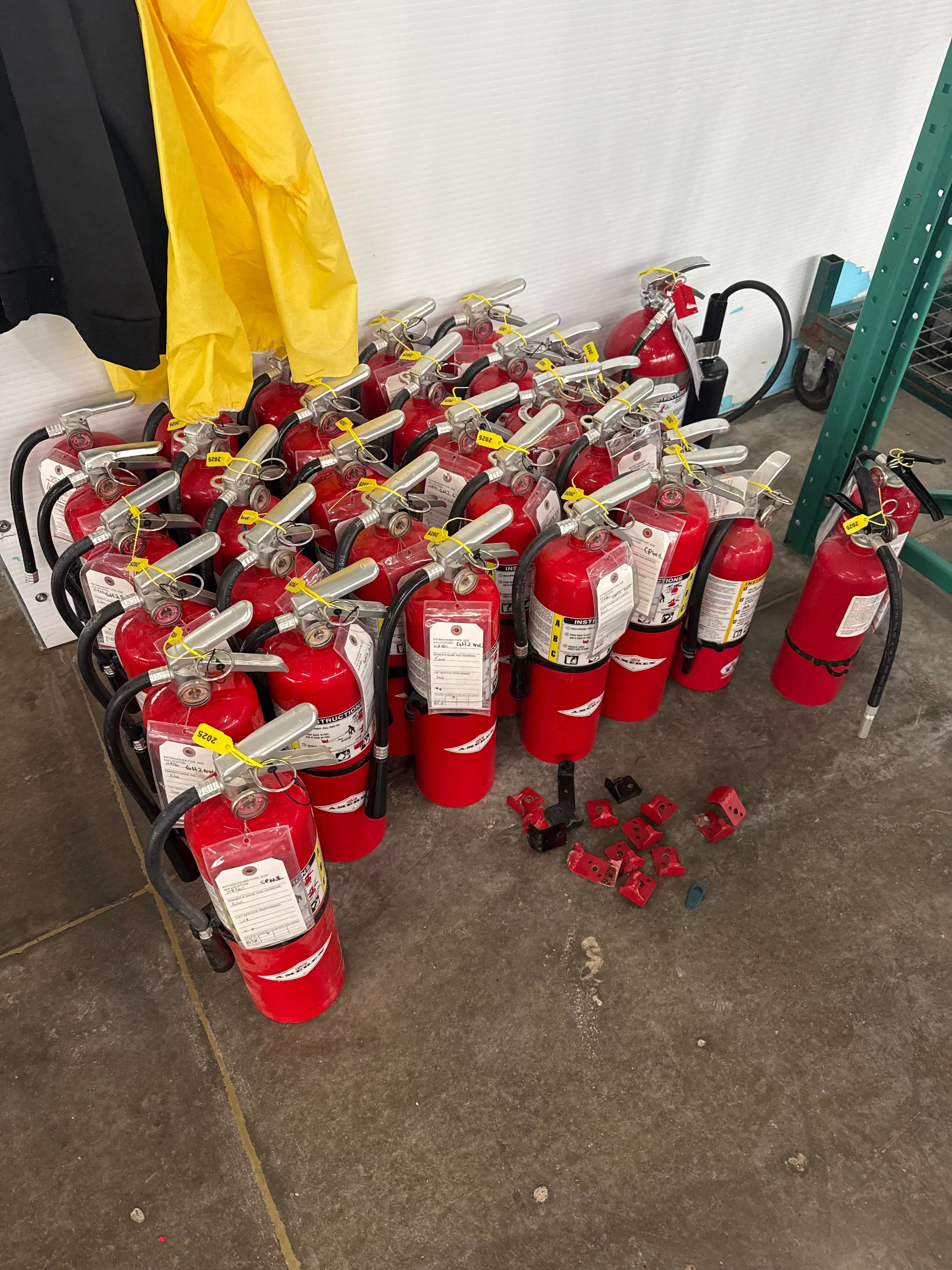 Industrial Fire Safety Lot - 34 High-Capacity Fire Extinguishers