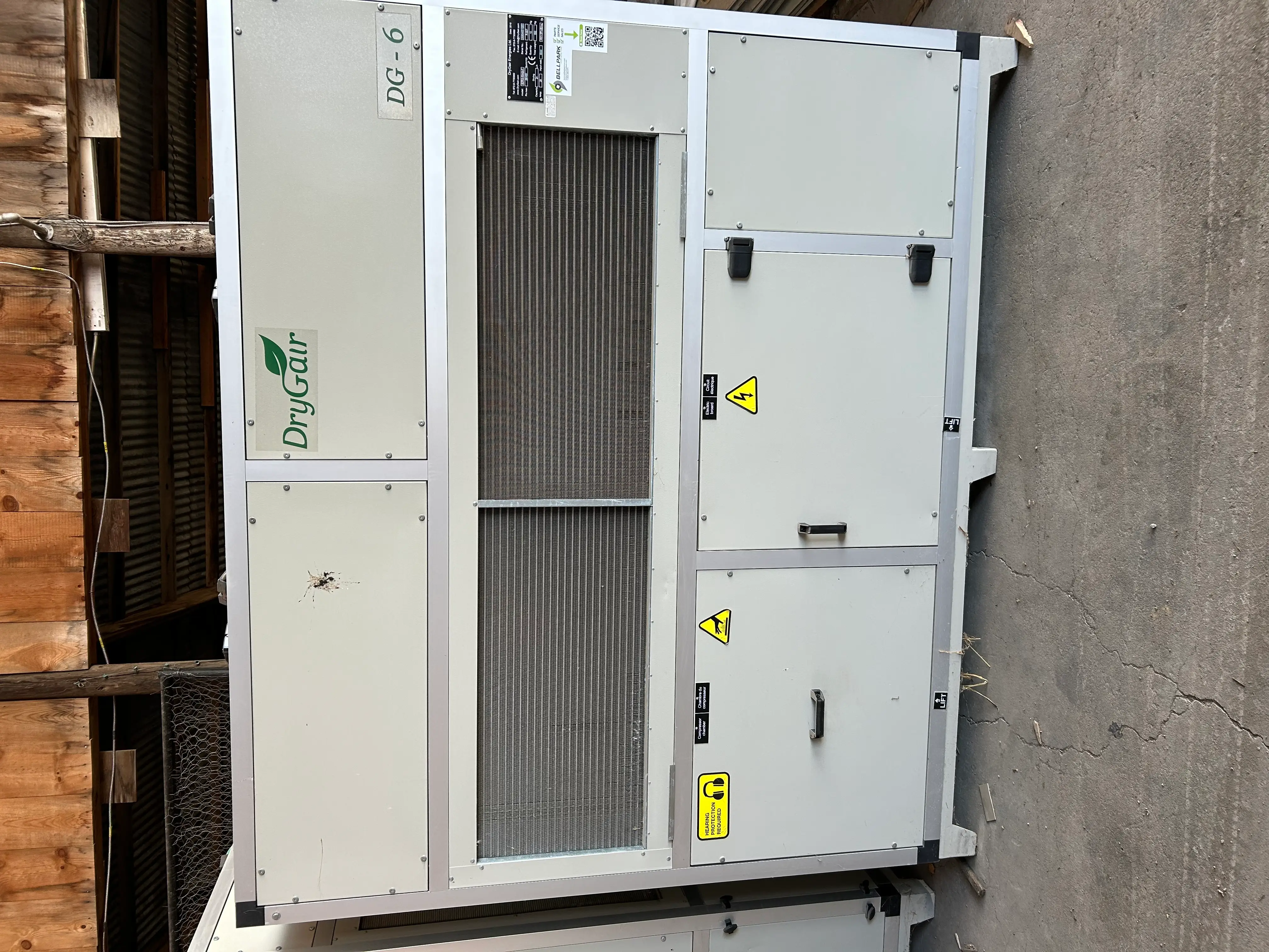 DryGair DG6 Greenhouse Dehumidifier, 6 gallons per hour, about 7,000 CFM, three available