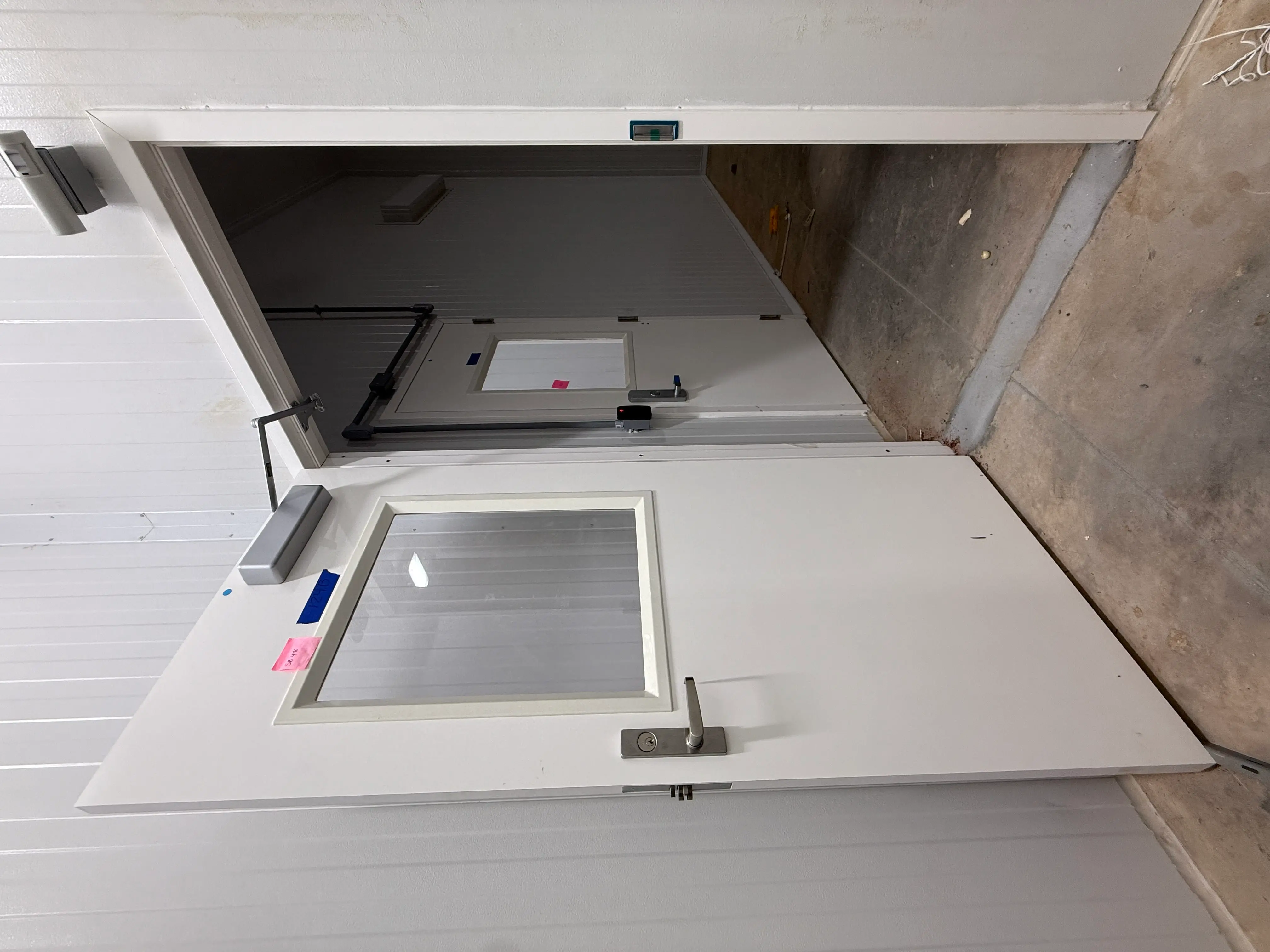 Insulated Commercial Swing Door with Vision Window