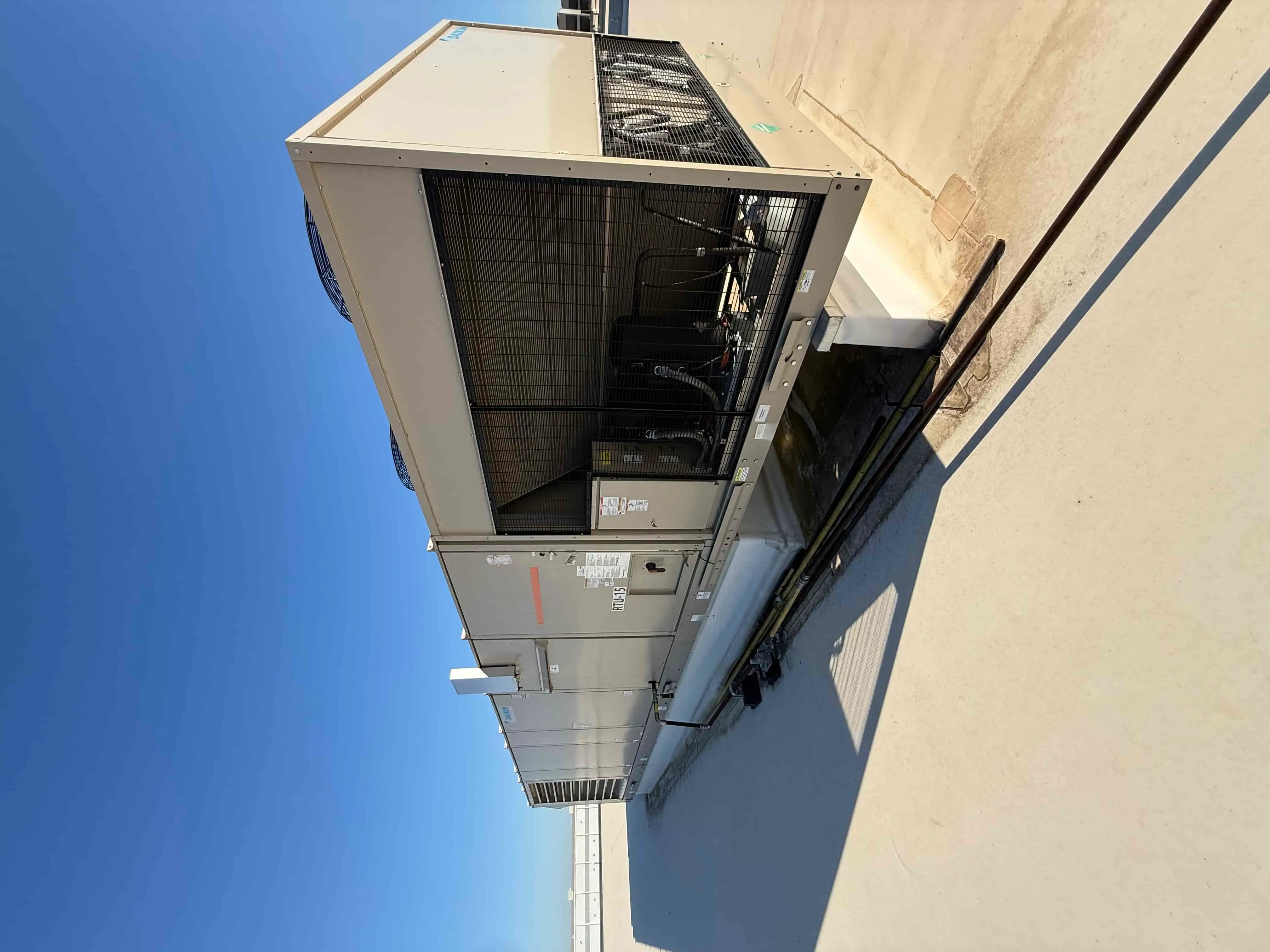 SB6024:  RTU-15 – Daikin MPS061E Rooftop HVAC Unit, 60 Ton, 460 V 3-Phase, Gas Heat, Six Scroll Compressors, 30,615 CFM (Packaged DX/Gas System)