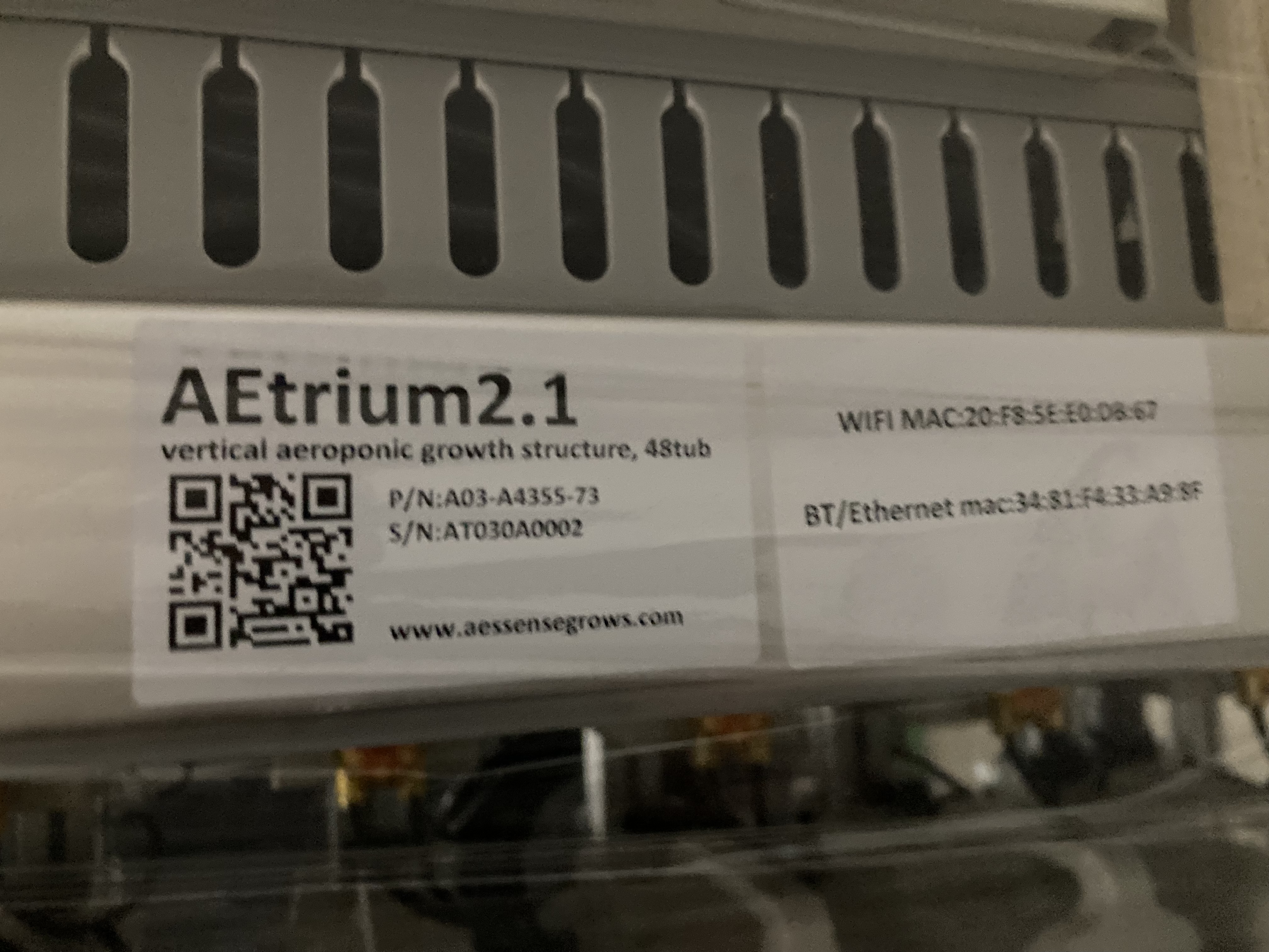 AEssense AEtrium 2.1 Smart Farm System - Complete 48-Tub Hydroponic Grow System with Irrigation Unit, New Condition, photo 6