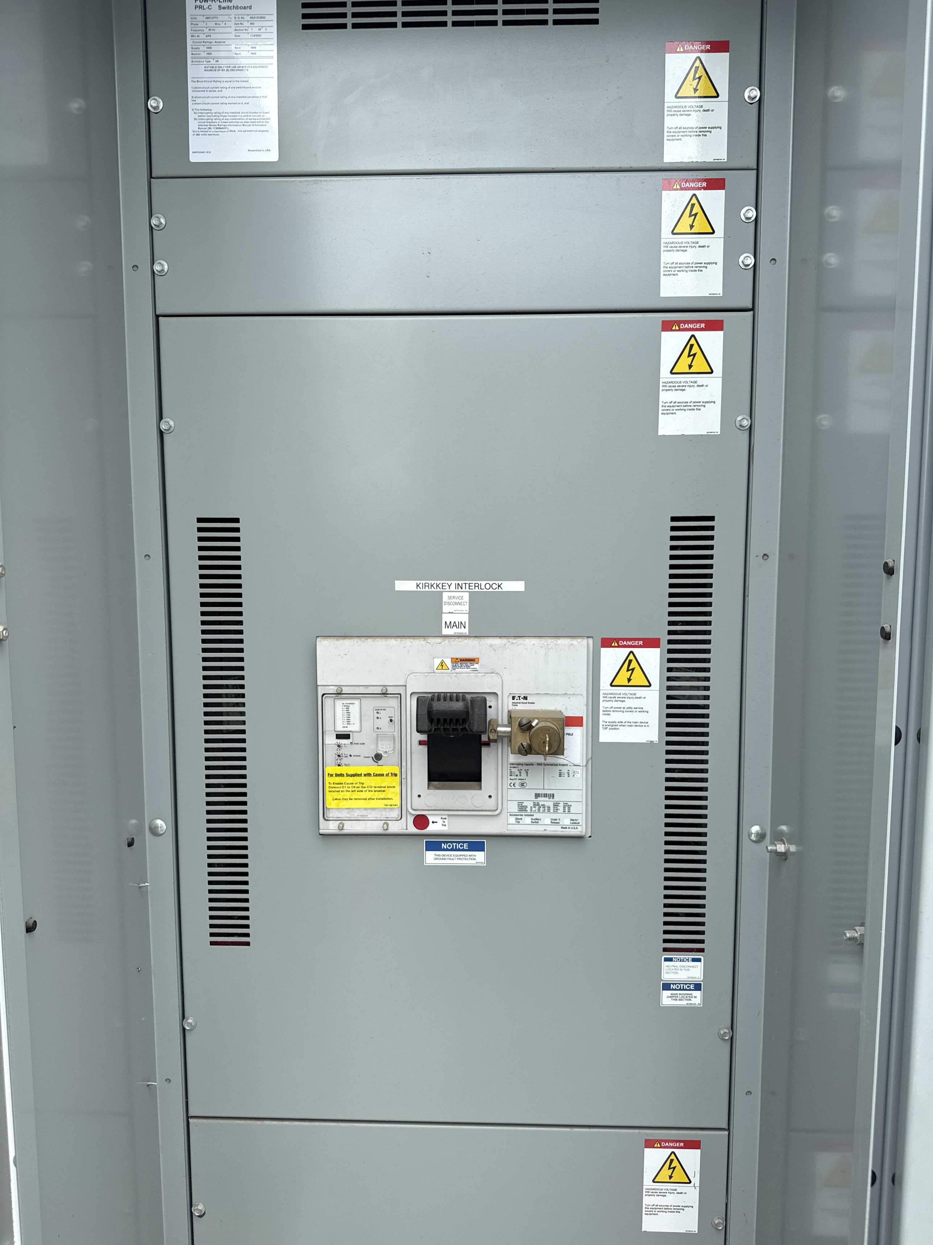 Eaton PRL C 1600A 480Y/277V Switchboard with Main Breaker and Generator Quick Connect, photo 2