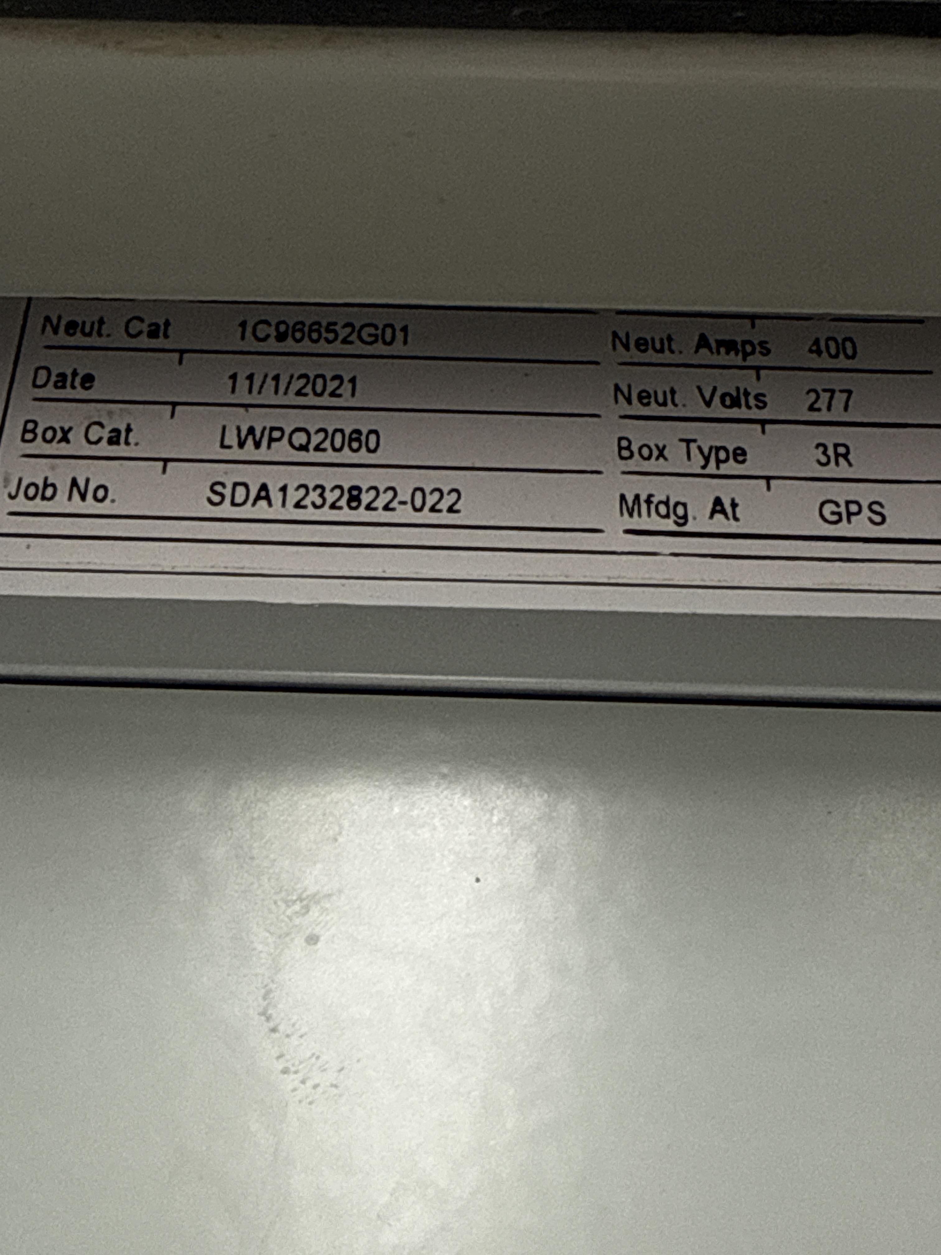 Eaton PRL2A 400A Panelboard 480Y/277V, photo 3