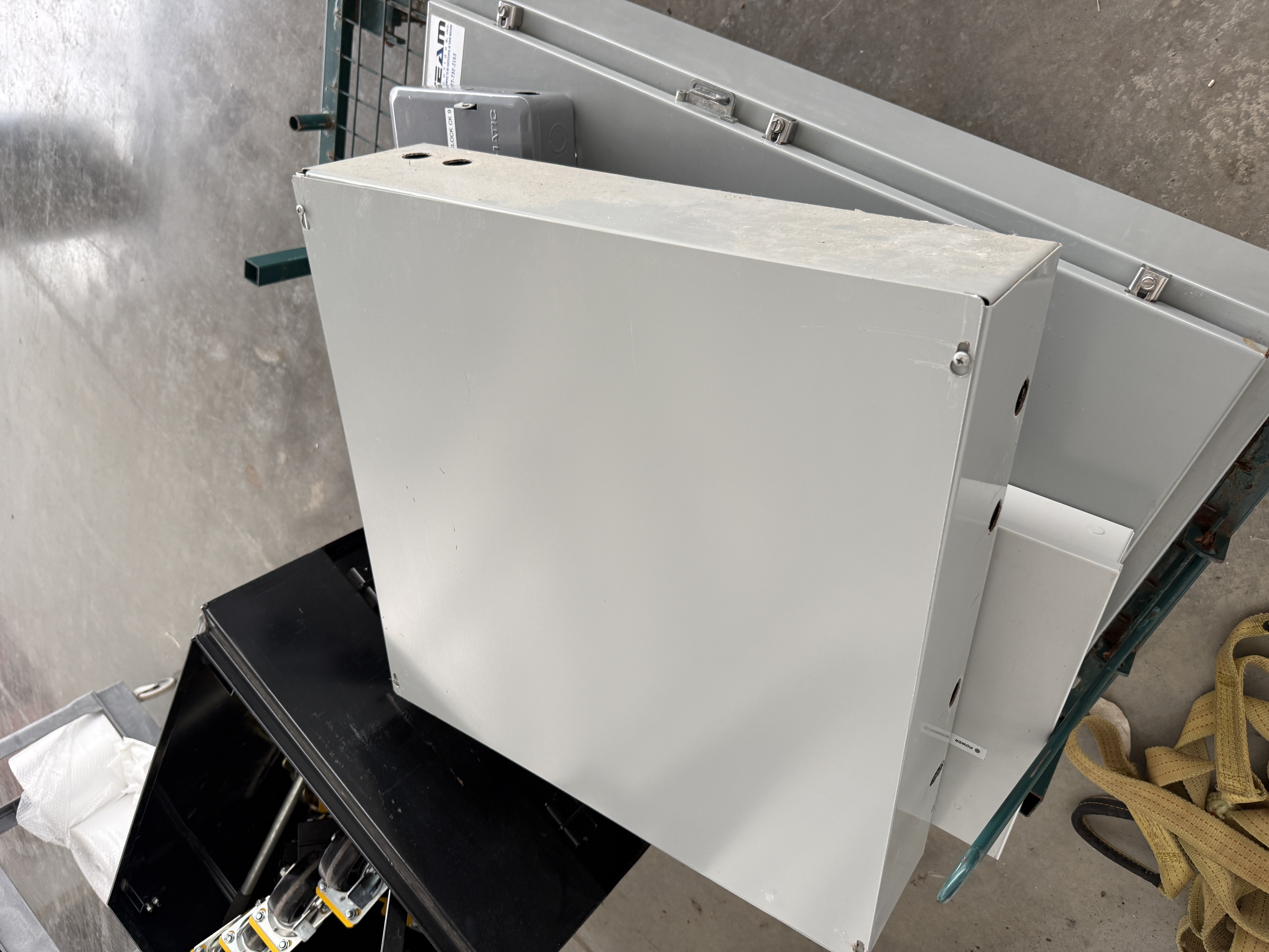 Multi-Circuit Load / Lighting Contactor Panel — (5) Sprecher + Schuh CA7-9 Contactors in Steel Enclosure