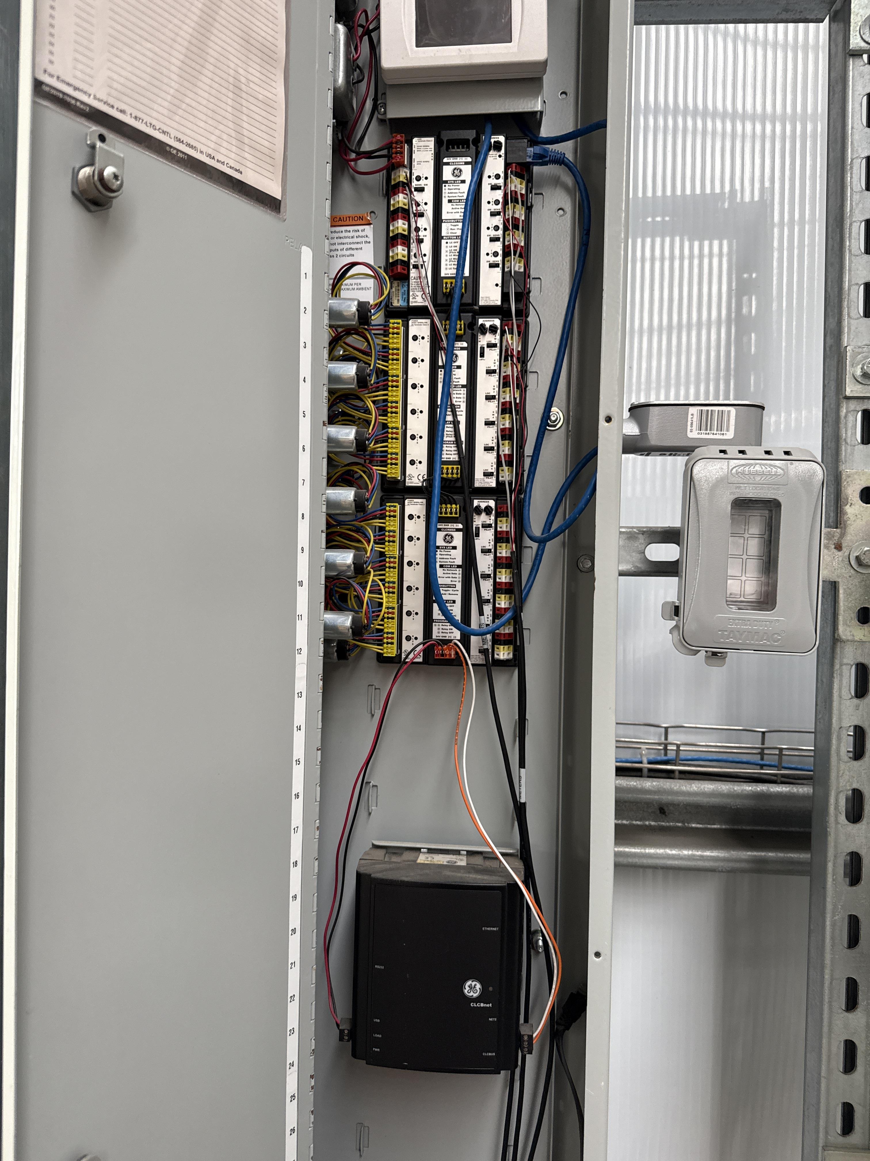 GE CLCNet Lighting Control Panel (36 Relay Capacity, ~20 Installed) w/ Controller, photo 2