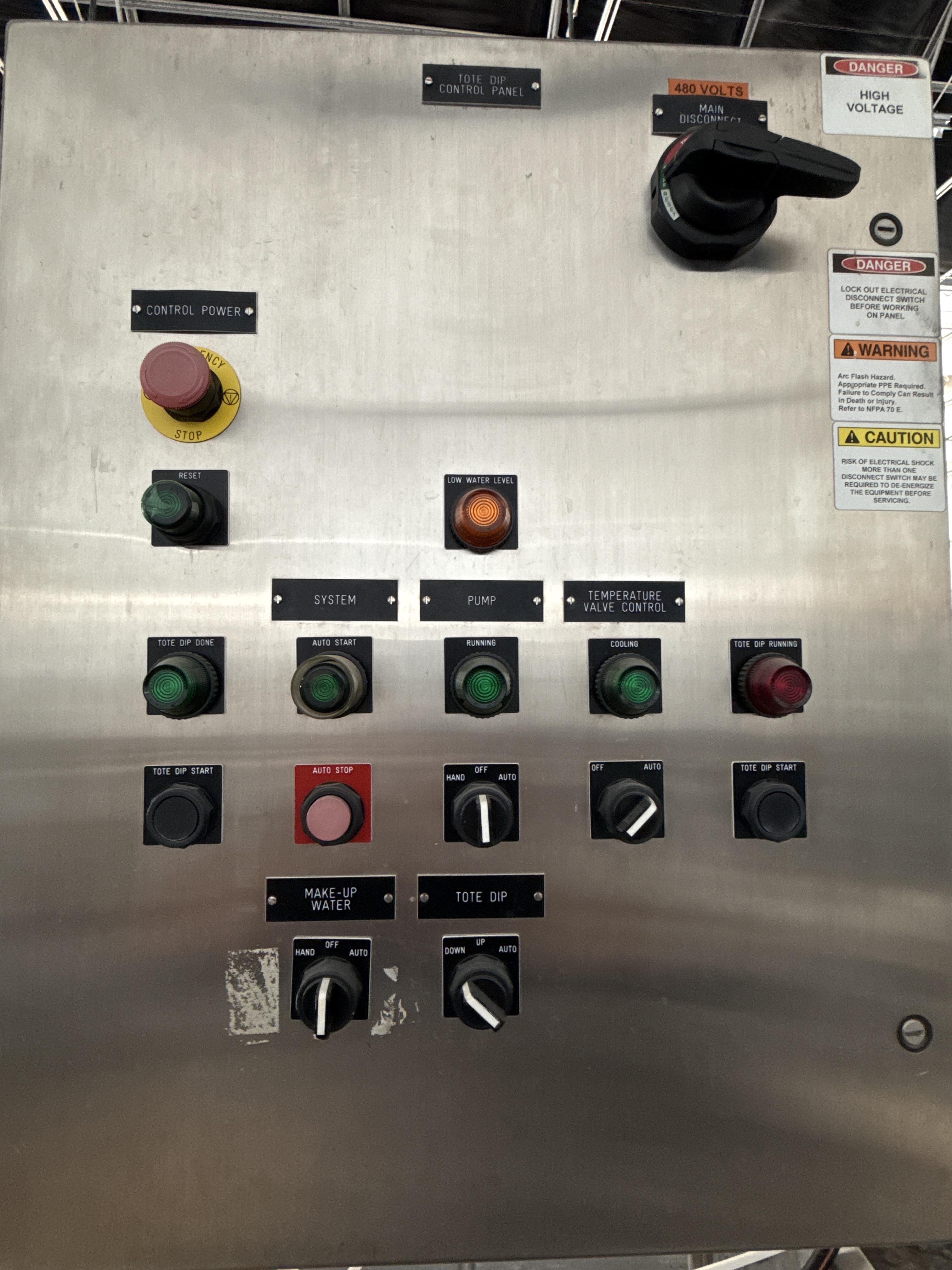 Heinzen 42351 Stainless Steel Dipping Tank System w/ Pump, Heat Control & 480V Control Panel, photo 2