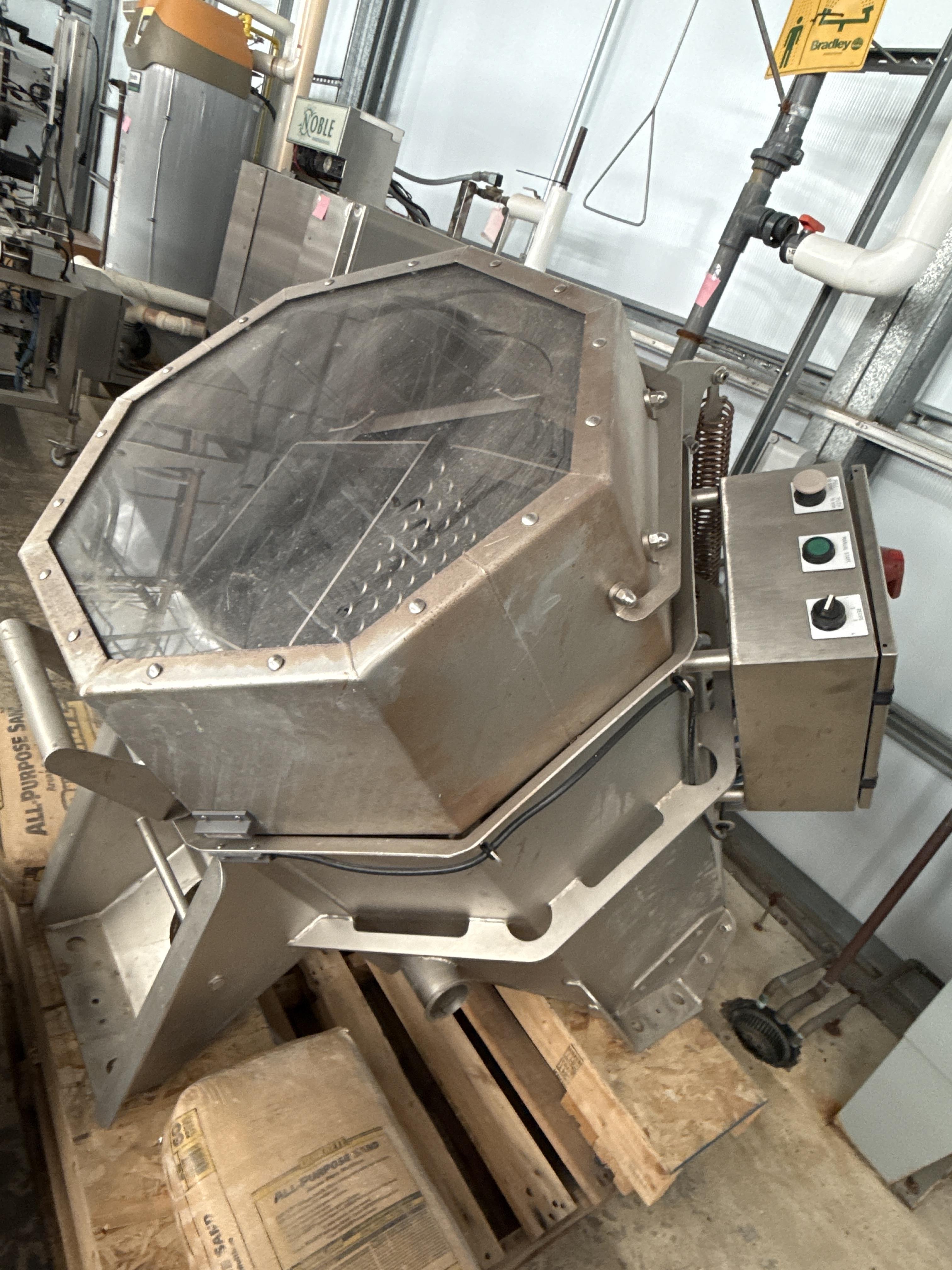 Heinzen SD 50 LT Stainless Steel Tumble Washer / Dipping Tank – Rotary Food Processing Unit, photo 2