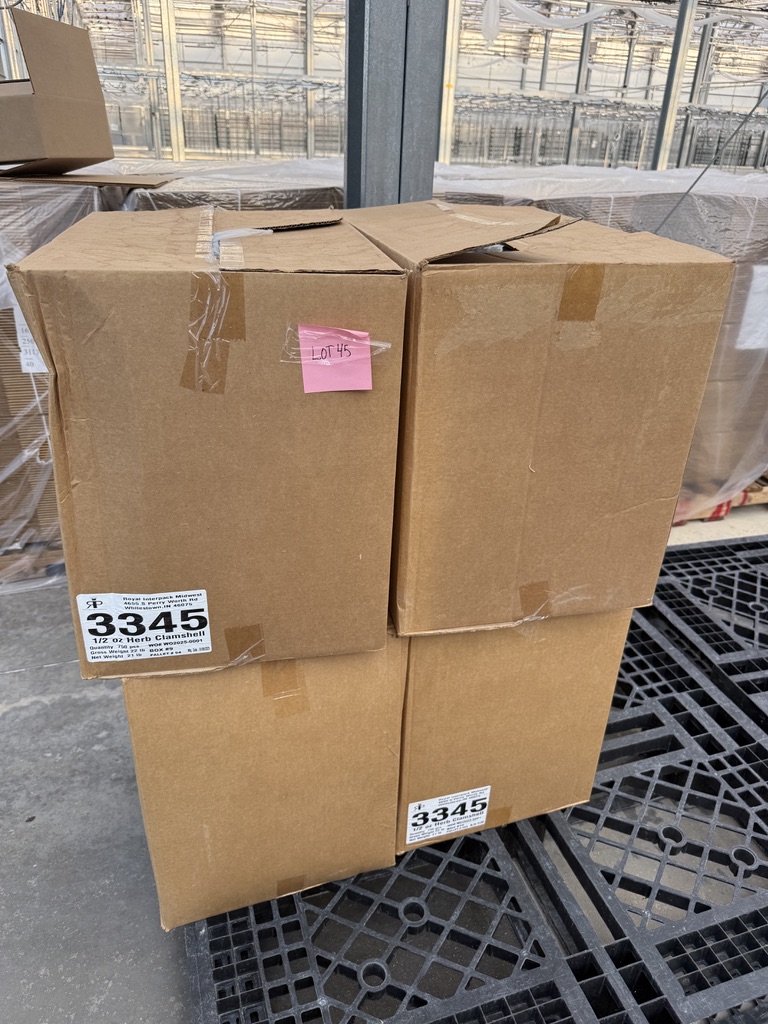 Herb Clamshell Containers – 1/2 oz (Item 3345) – 3,000 Units (4 Cases), photo 2