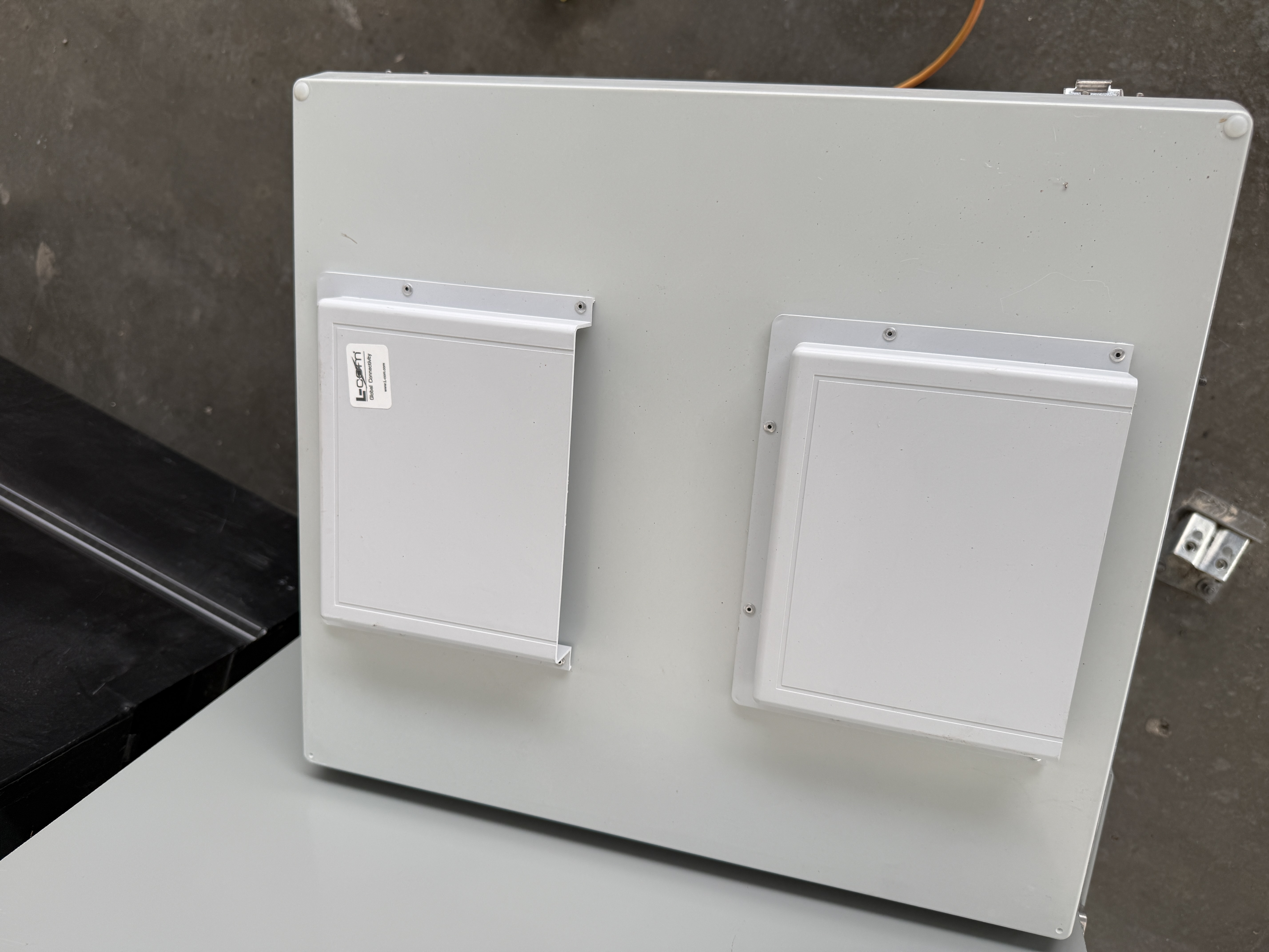 L-com NEMA Network Enclosure w/ EnGenius EWS7928P 24-Port PoE+ Switch, Dual Fans & Power Distribution