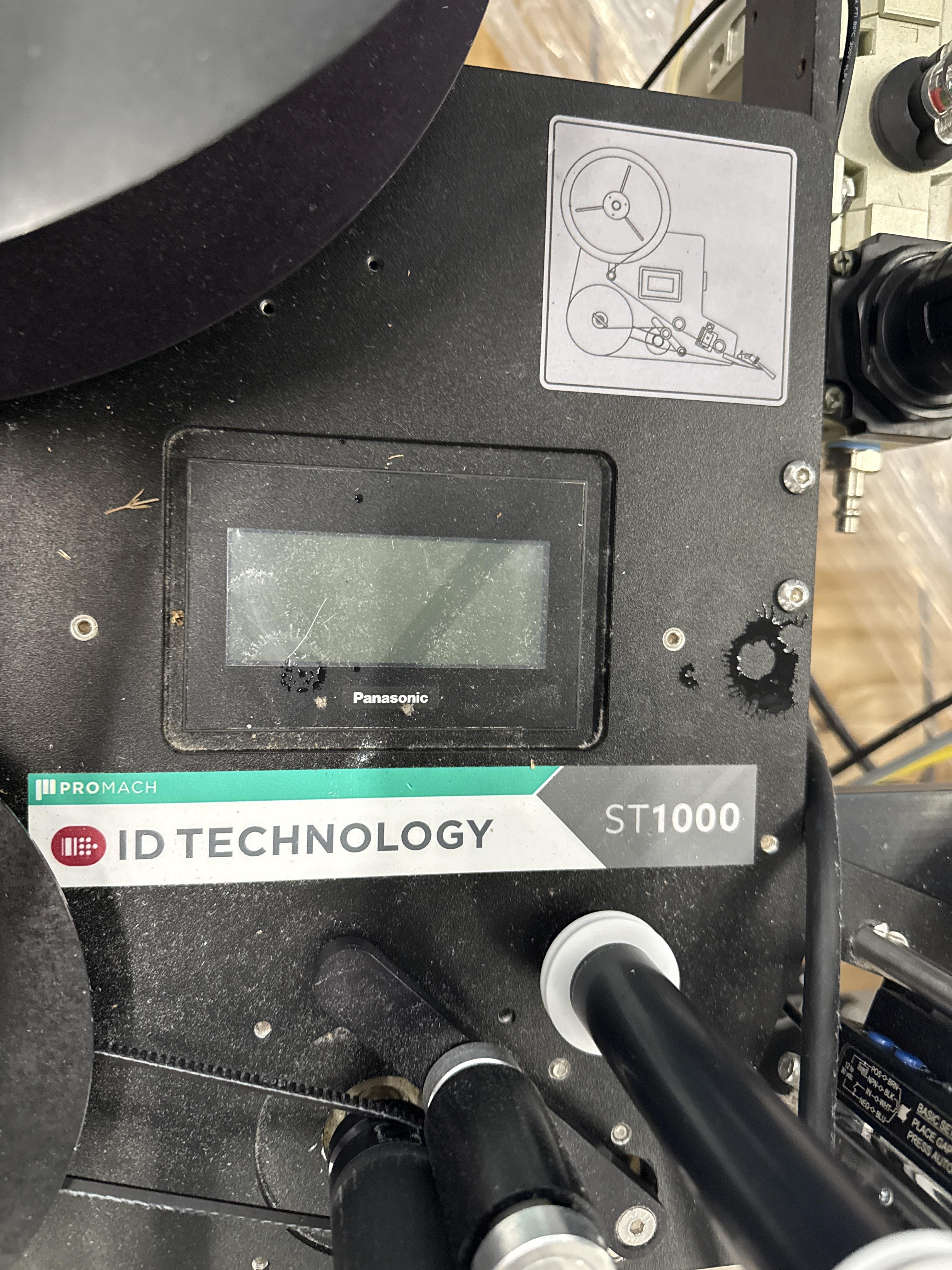 ID Technology ST1000 Industrial Label Printer Applicator & Stand – ProMach Series, photo 2