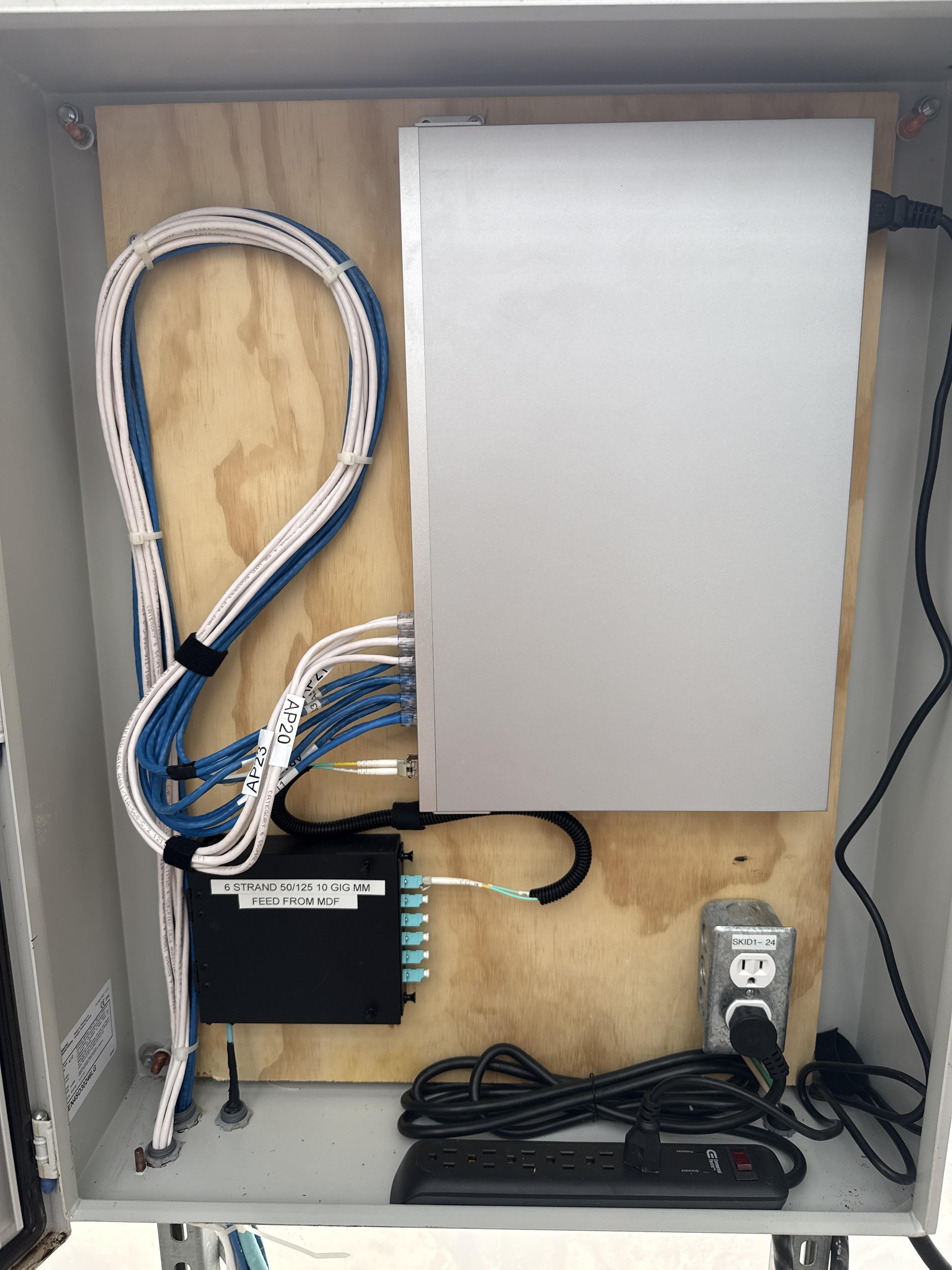 IDF 1 Network Cabinet with Ubiquiti USW Pro 24 PoE Fiber Distribution, photo 3