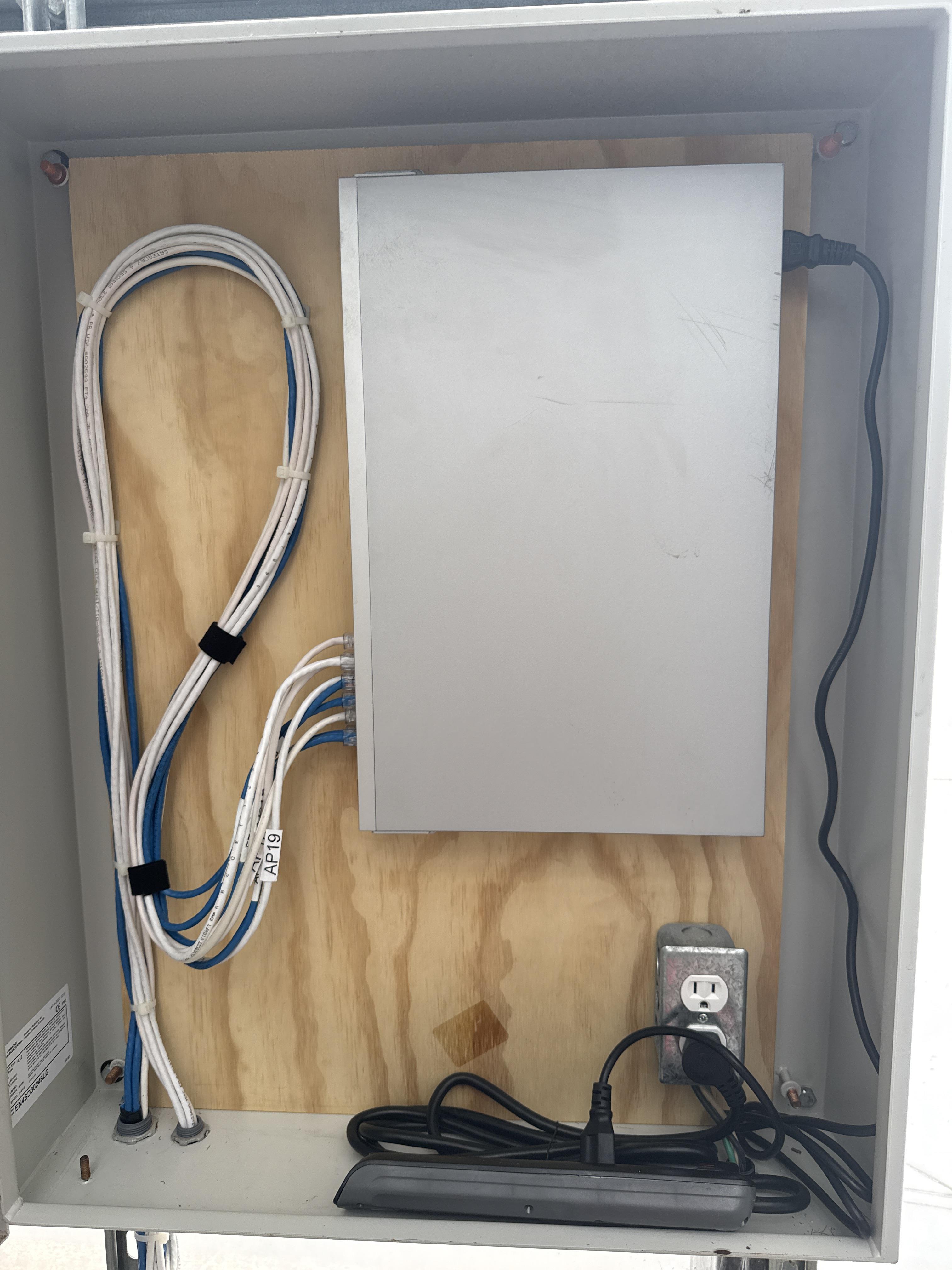 IDF 2 Industrial Network Cabinet with Ubiquiti UniFi Pro 24 PoE Switch, photo 2