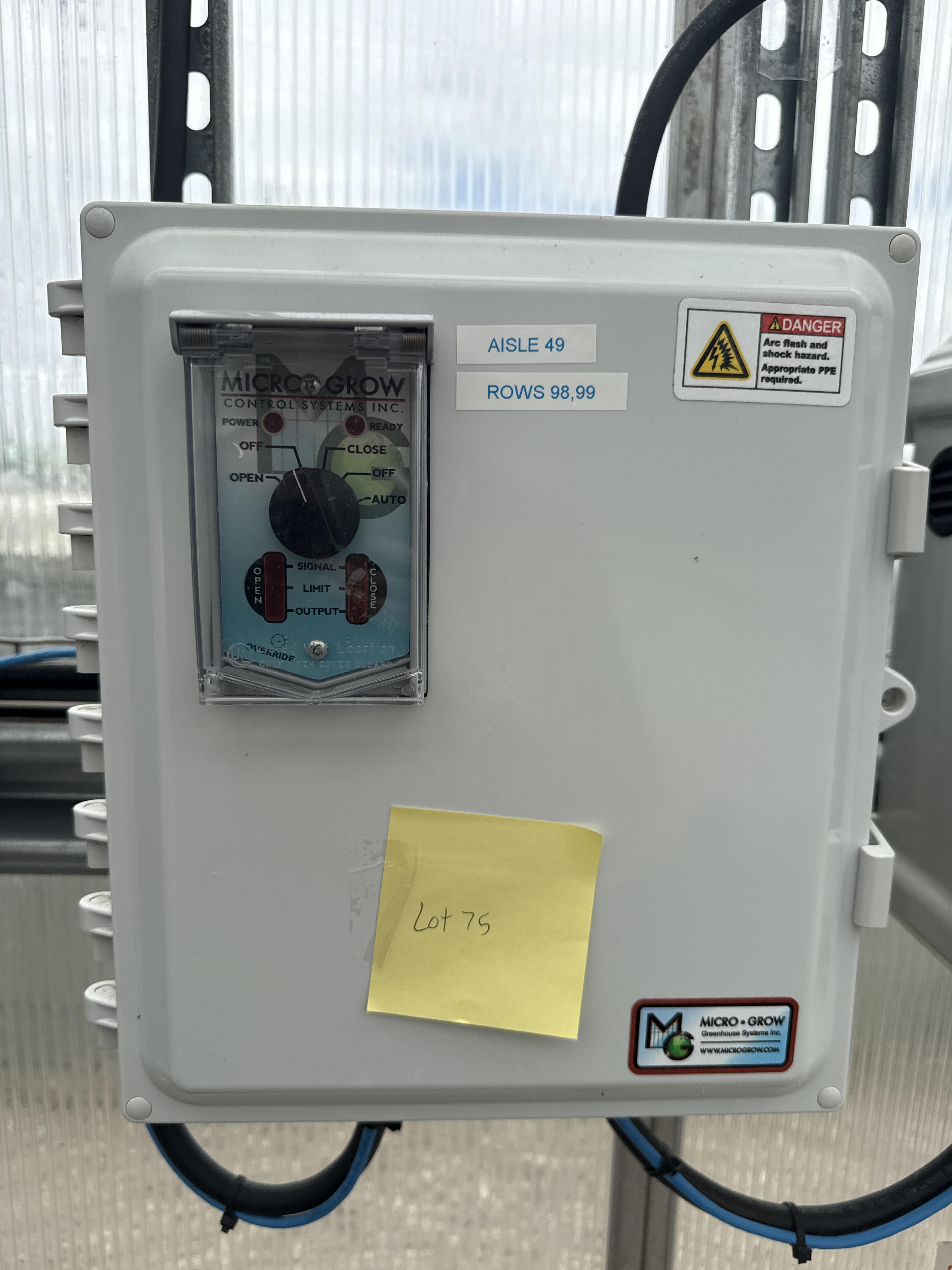 Micro Grow Greenhouse Control Panels Lot Motorized Curtain & Vent Control System, photo 3
