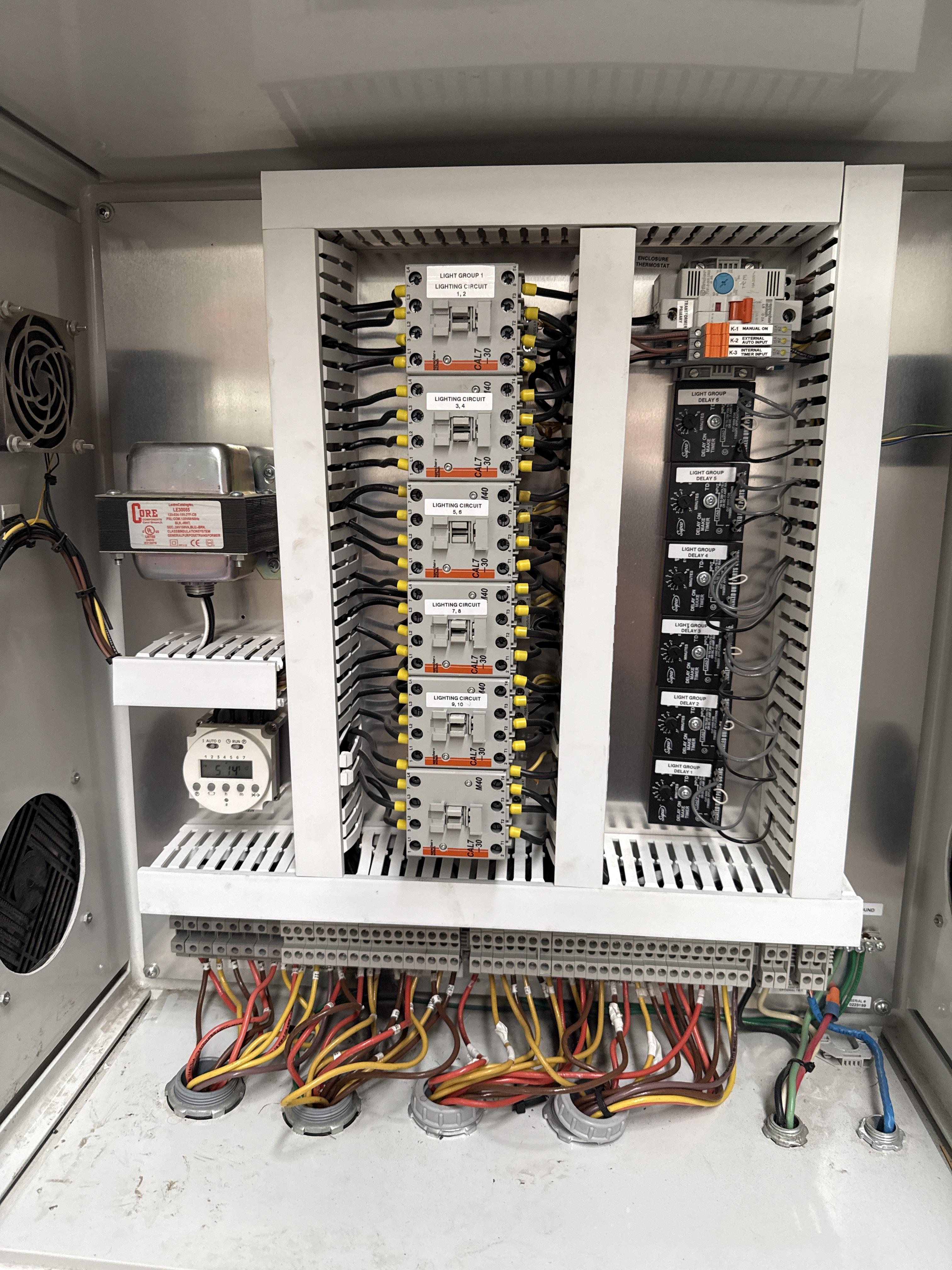 Micro Grow Lighting Contactor Panel – 480V Greenhouse Lighting Control System, photo 3