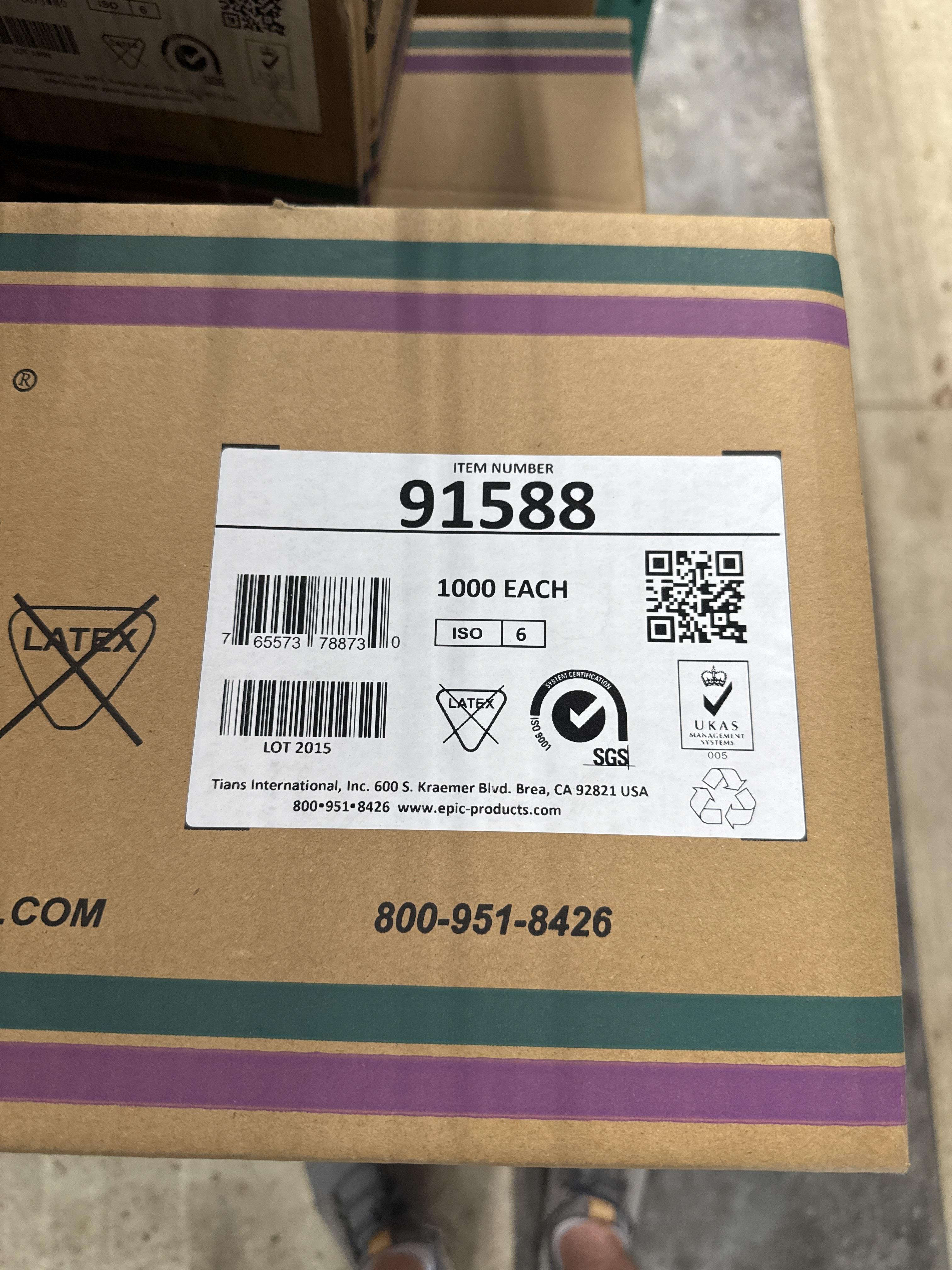 Mixed Lot of EPIC Cleanroom Bouffant Caps and Beard Covers – Approx. 28 Cases / 28,000 Units, photo 2