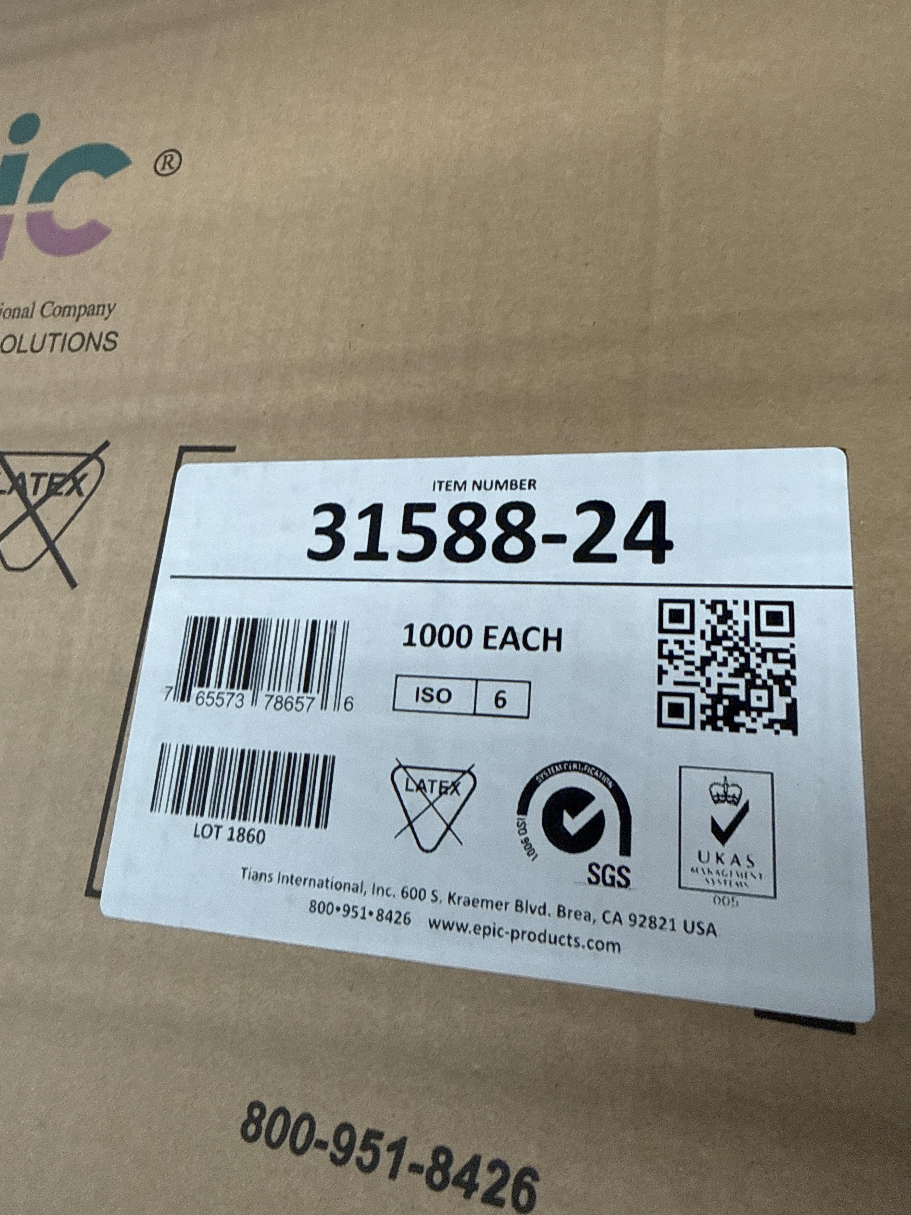 Mixed Lot of EPIC Cleanroom Bouffant Caps and Beard Covers – Approx. 28 Cases / 28,000 Units, photo 3
