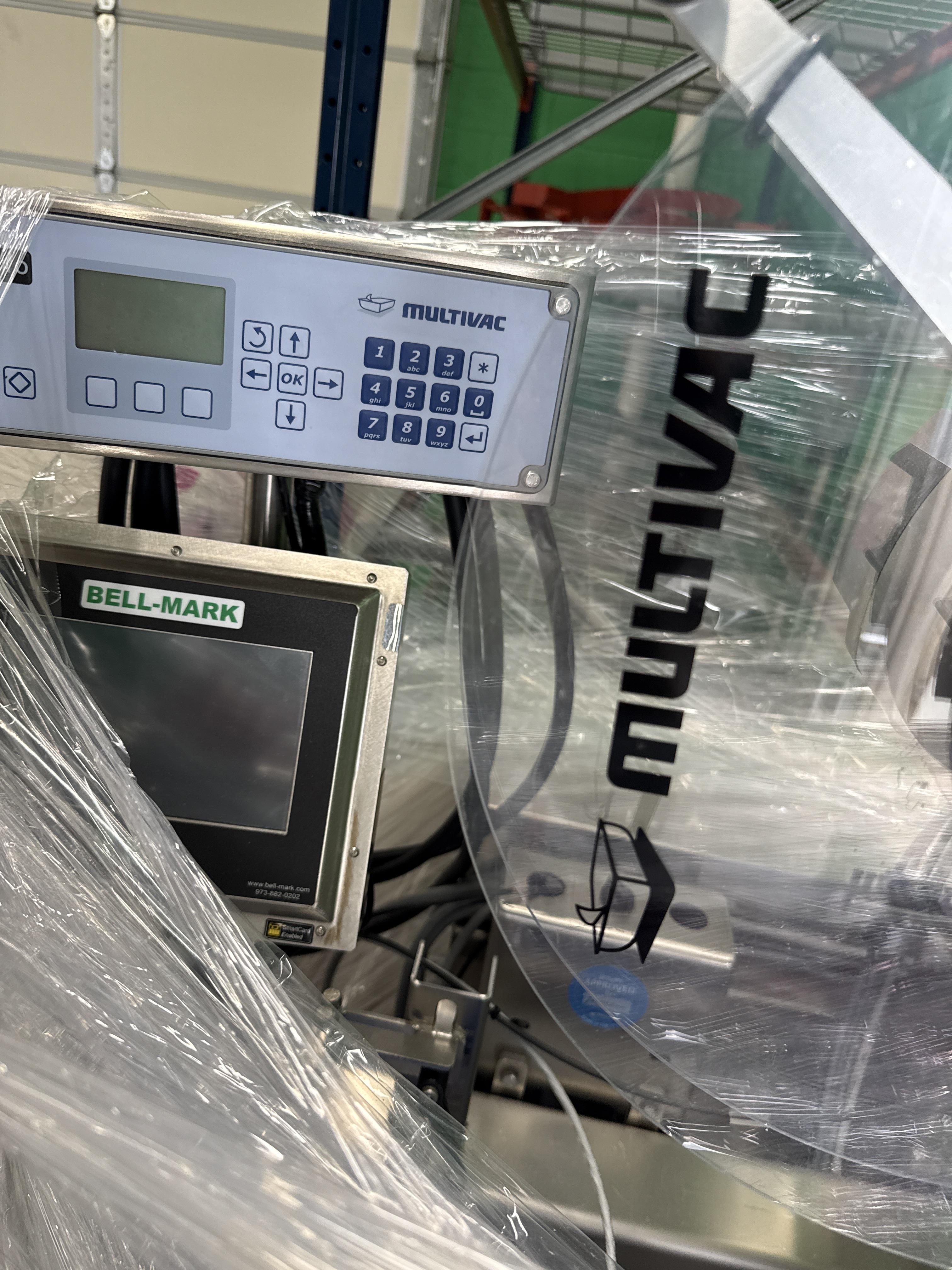 Multivac Automatic Labeling System with Bell Mark Printer, Stainless Mobile Base, photo 2