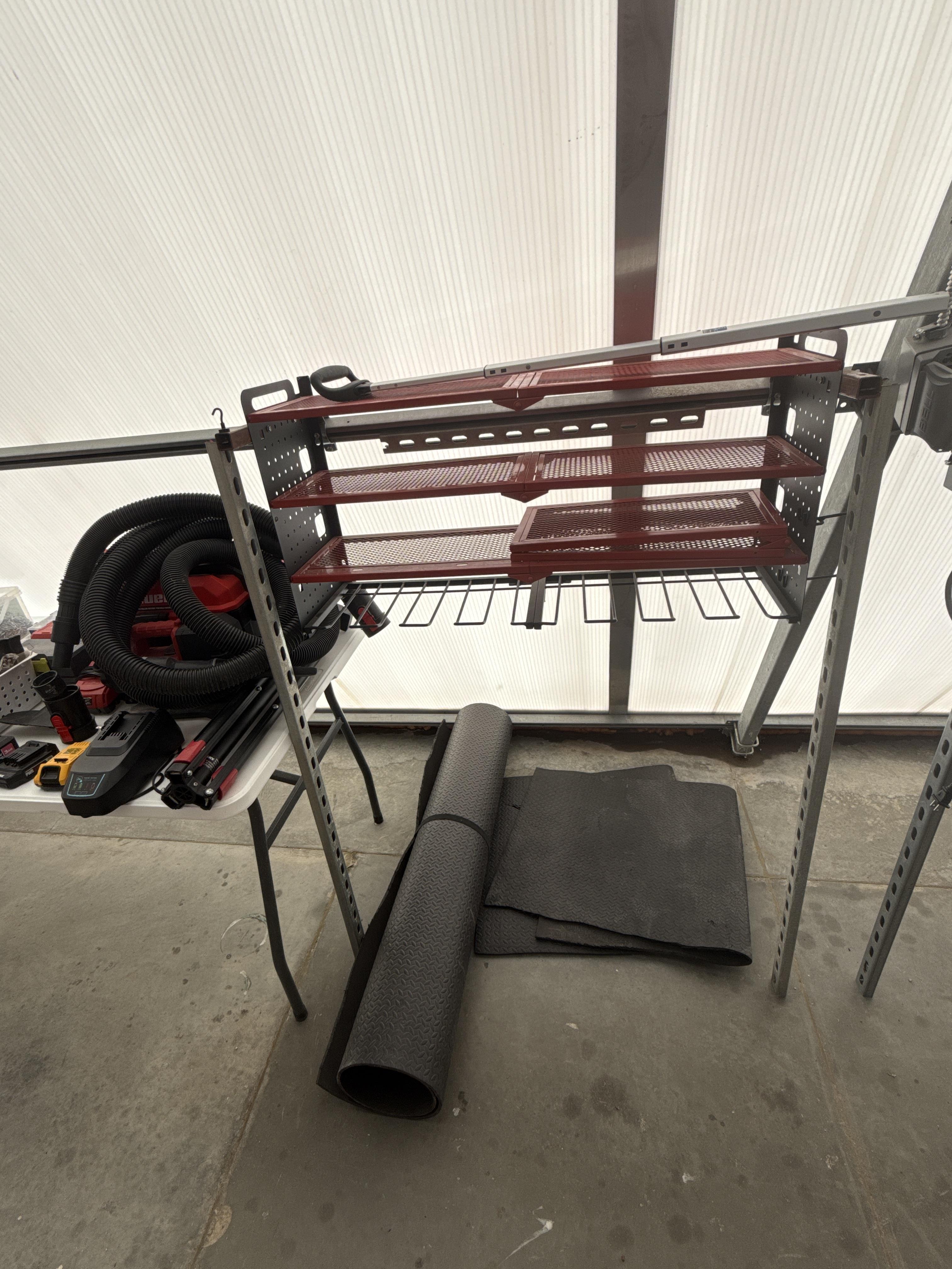 Power Tools, Chargers, Shop Vac & Metal Storage Rack Assortment, photo 2