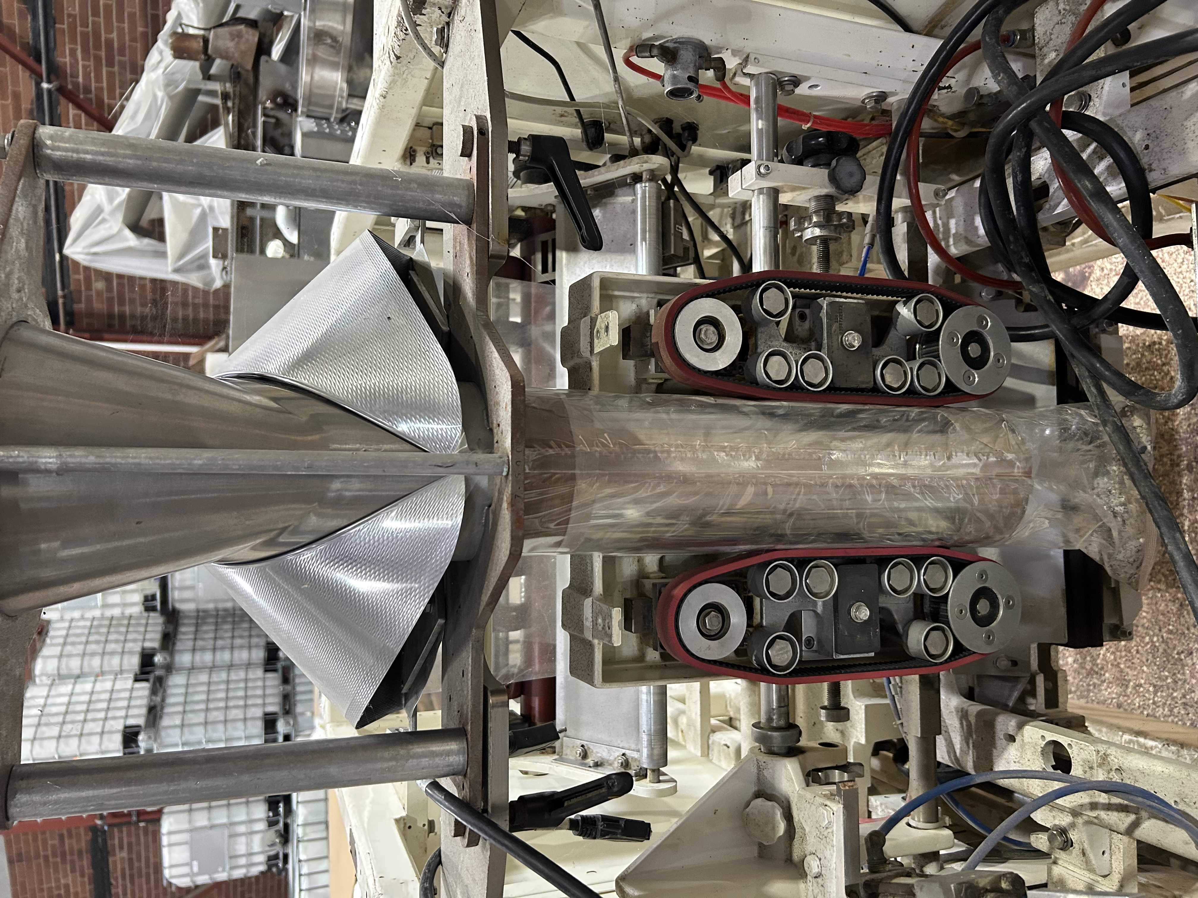 Hayssen VFFS Vertical Bagger — A-B SLC 5/03 PLC, PanelView Plus 600 HMI, Markem SmartDate X40 Coder, photo 3