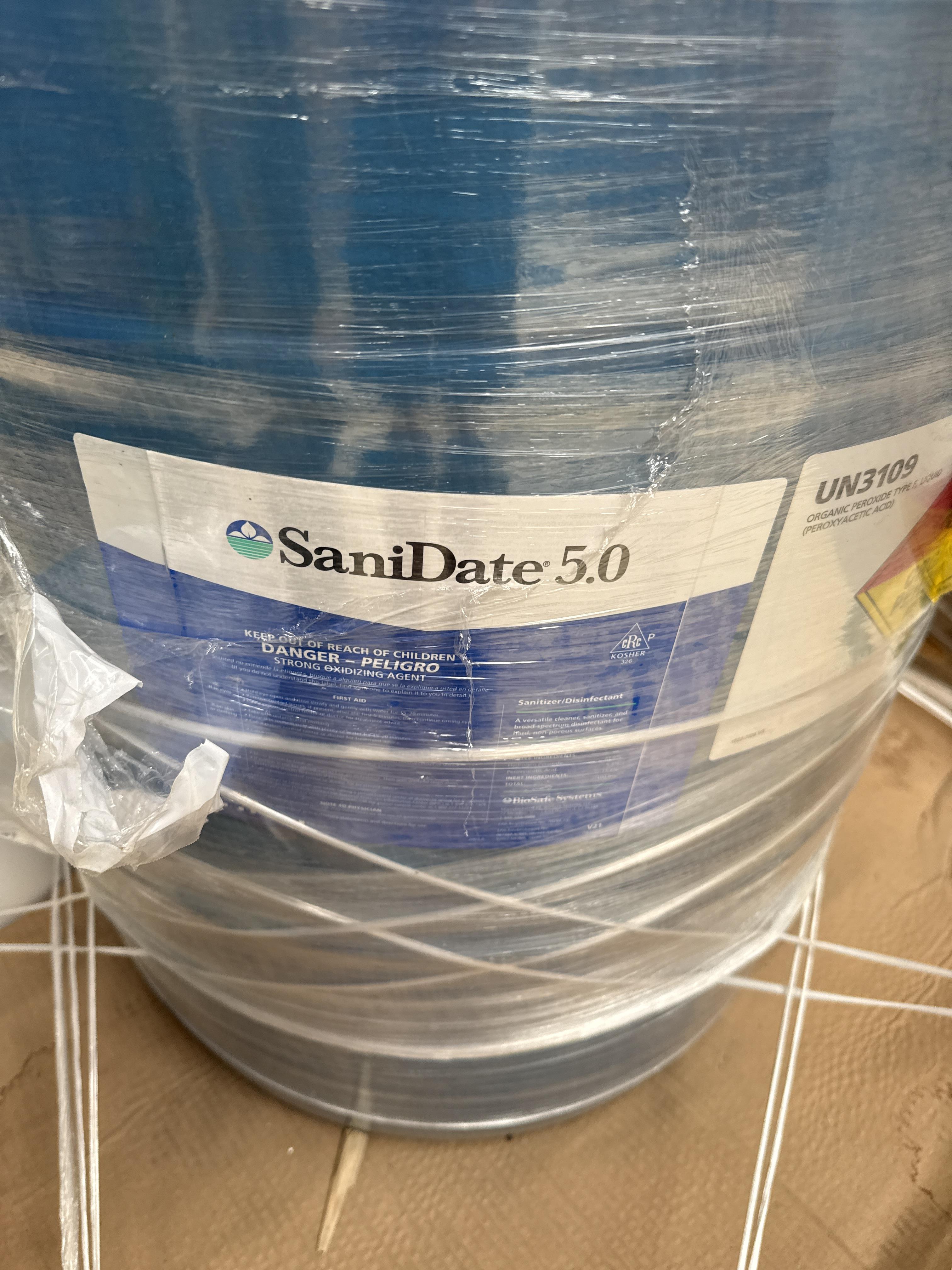 SaniDate 5.0 Tsunami 100 Sanitizer Drum Food Processing Chemical Lot, photo 3
