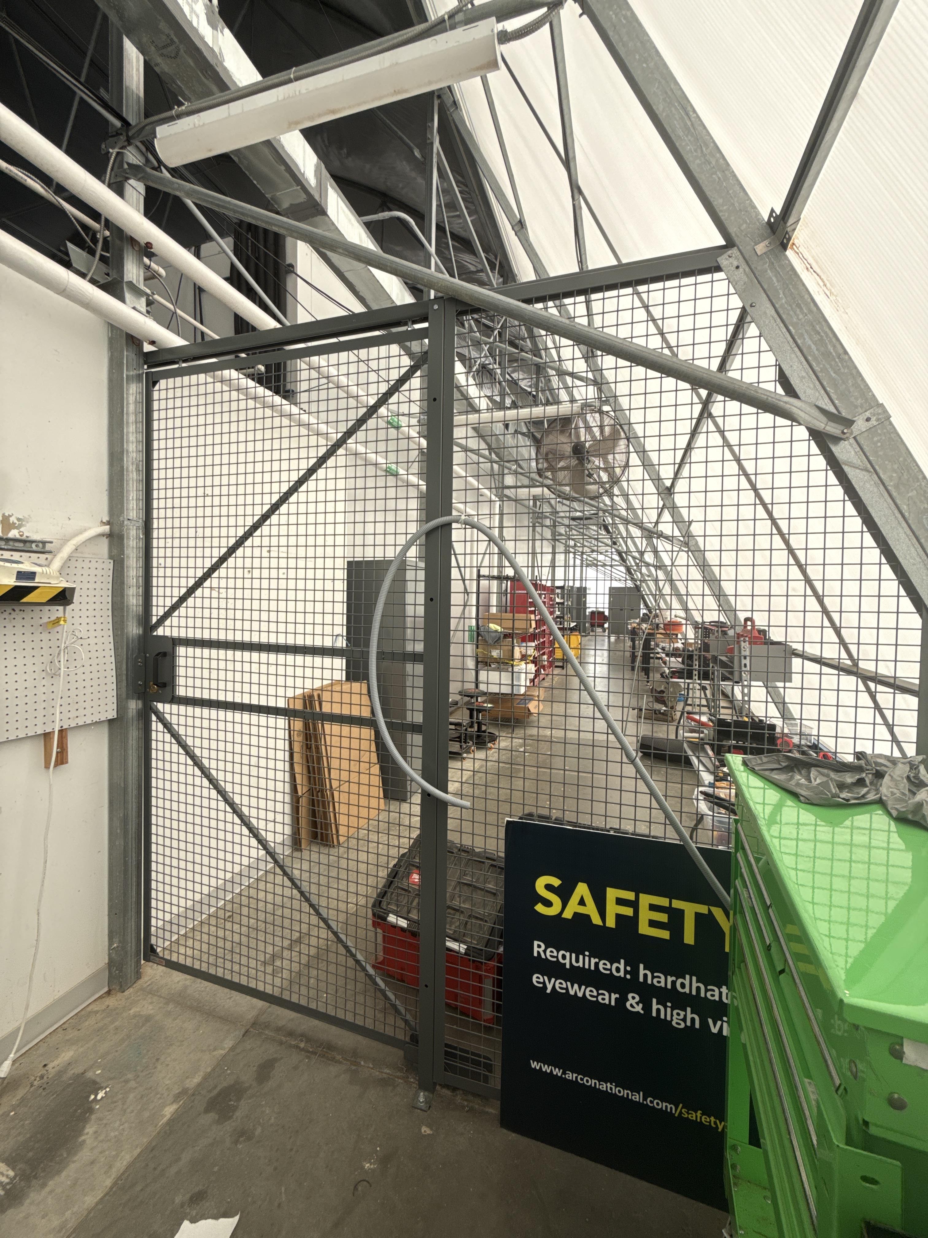 Steel Security Mesh Gate Door Assembly with Frame, photo 2
