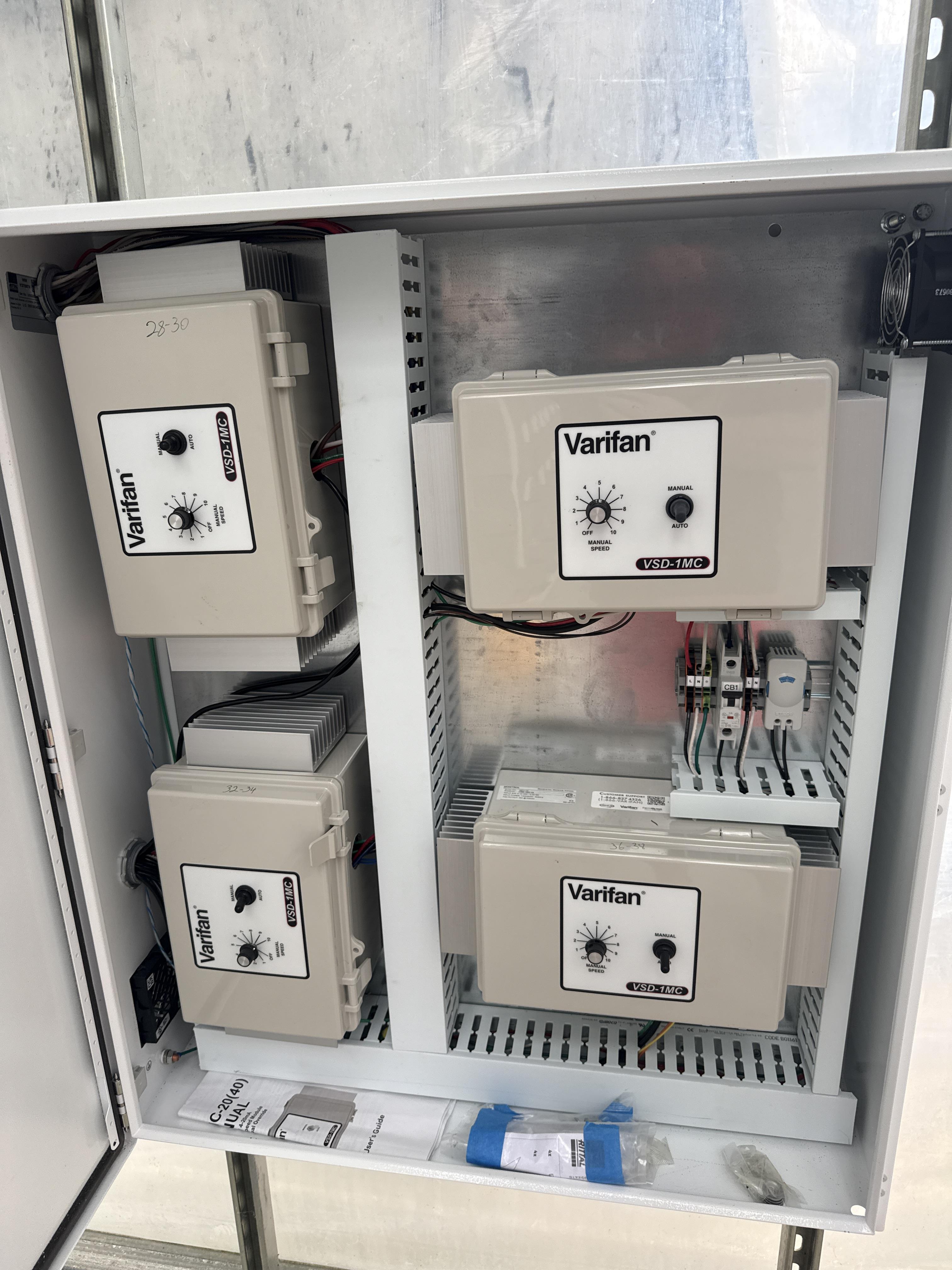 TC Control Group Greenhouse Varifan VSD Fan Speed Control Panel 4 Zone, photo 2