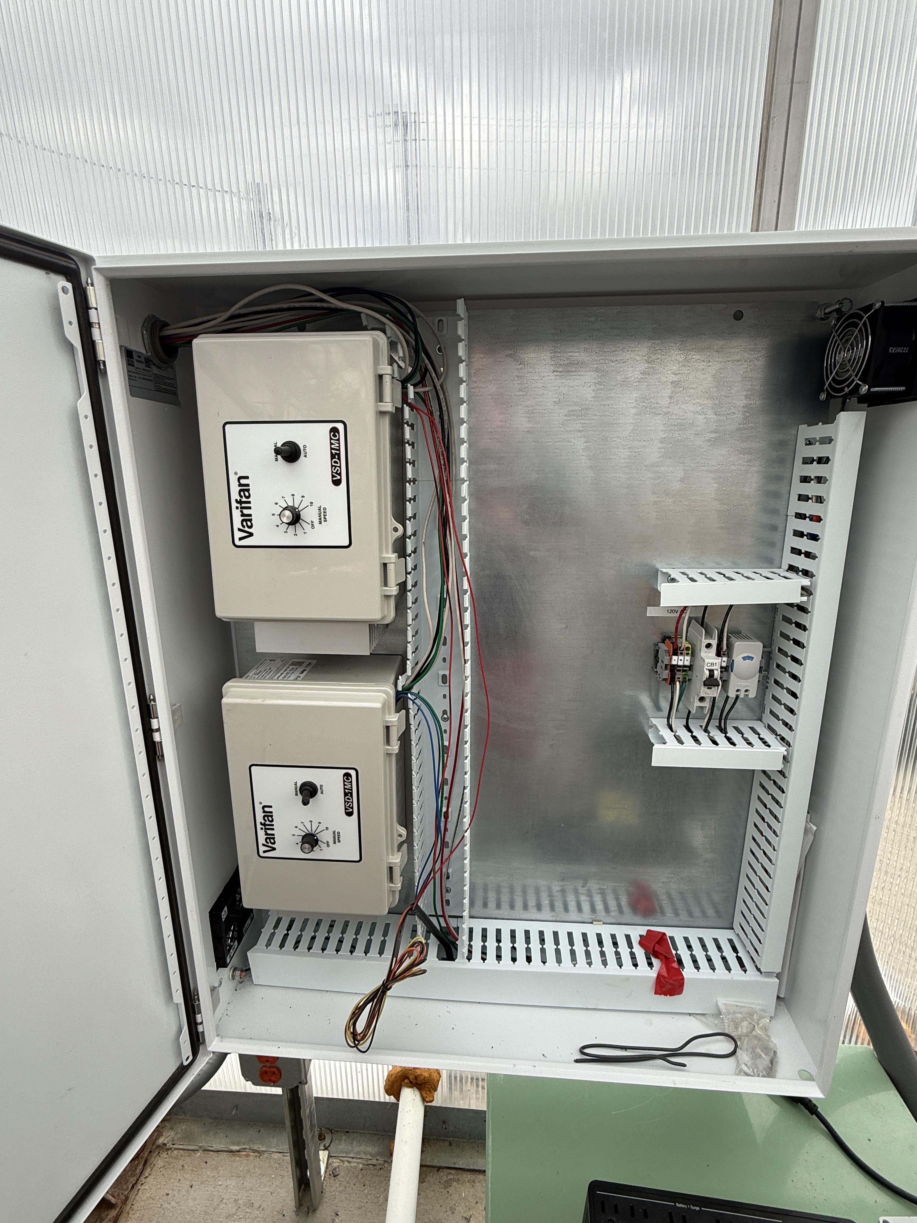 TC Control Group VFD Control Panel w/ 2 Varifan Drives (Greenhouse HAF Fans), photo 3