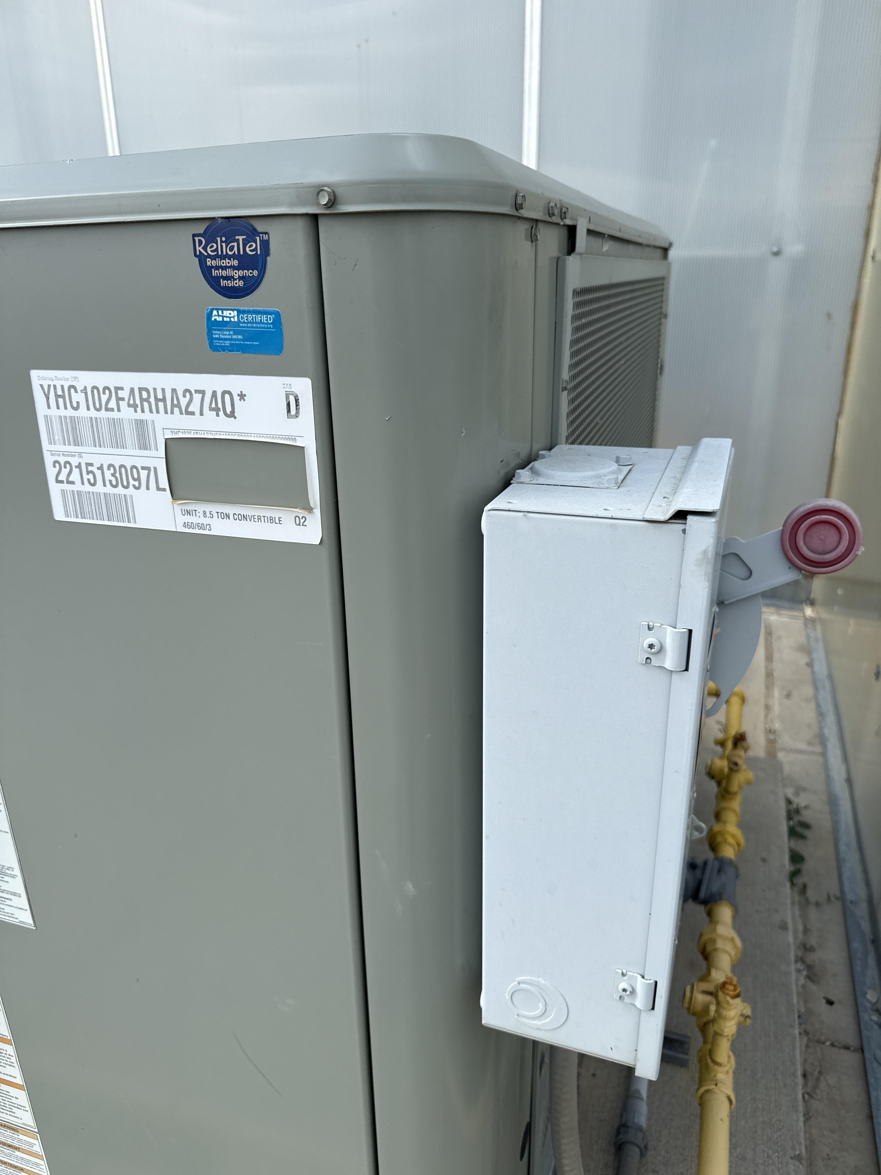Trane Precedent 8.5 Ton Gas Pack Rooftop HVAC Unit, 460V 3 Phase, 2022, photo 2