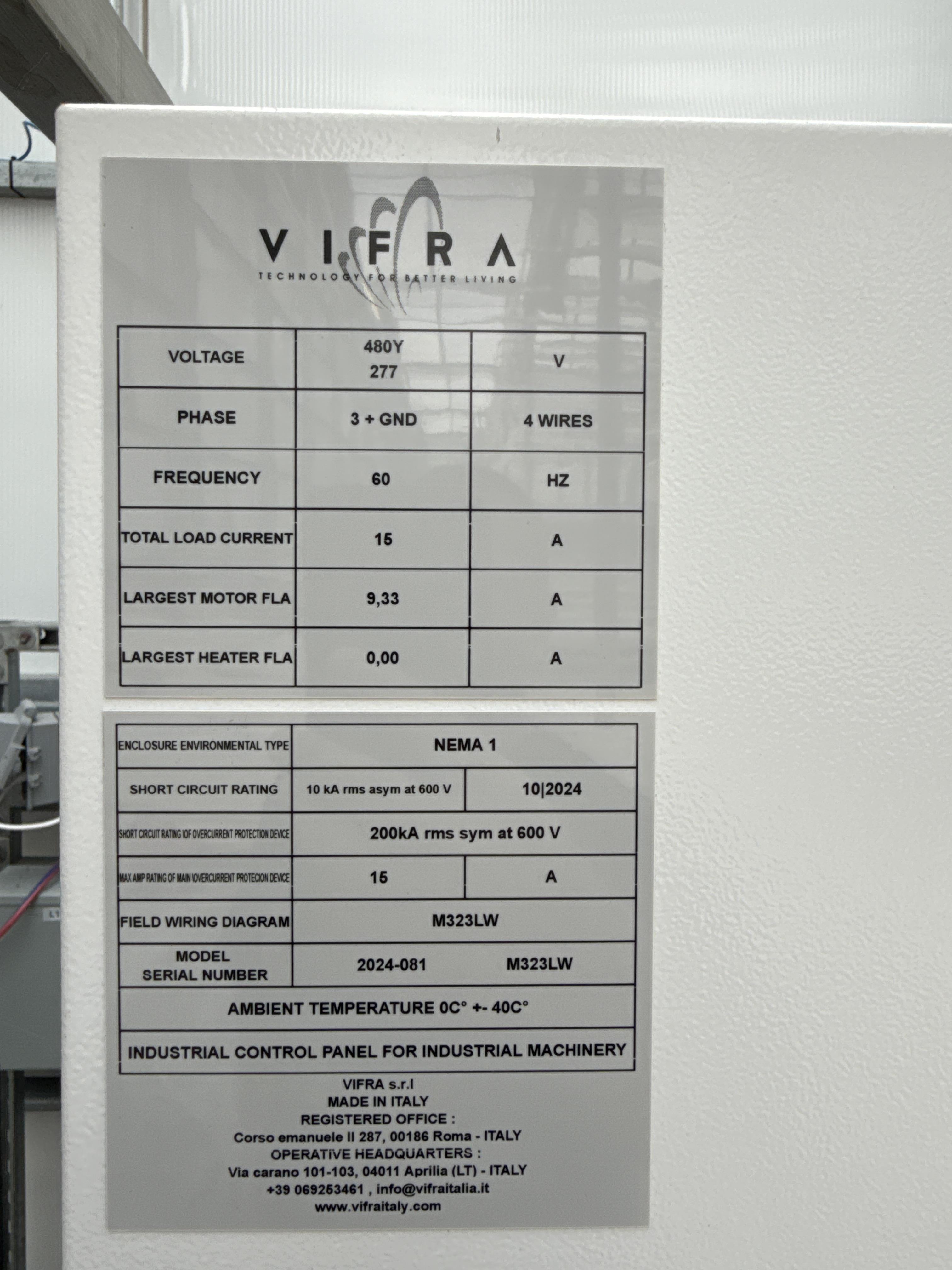 Vifra High Pressure Fogging System w/ Pumps, Tanks & Control Panel, photo 4
