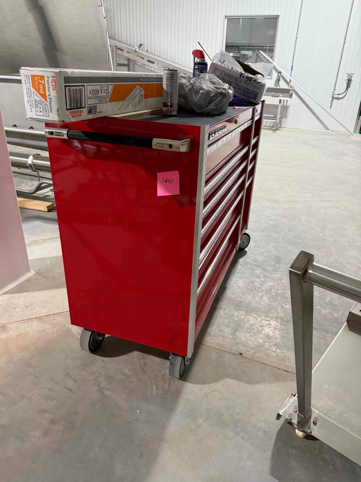 SB47: U.S. General 56" x 22" Double Bank Roller Cabinet, photo 3